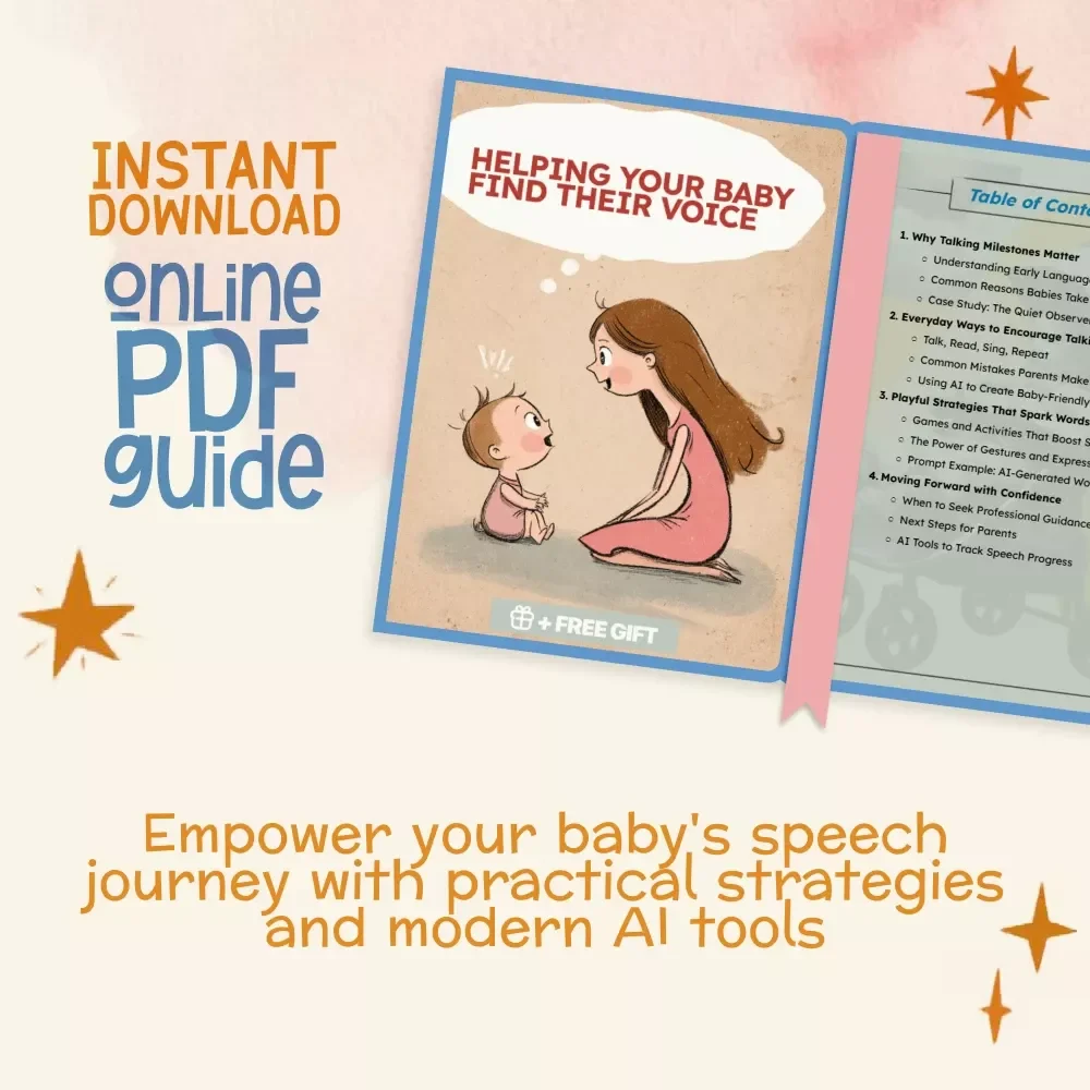 Helping Your Baby Find Their Voice Guide | How to Encourage Baby to Start Talking eBook