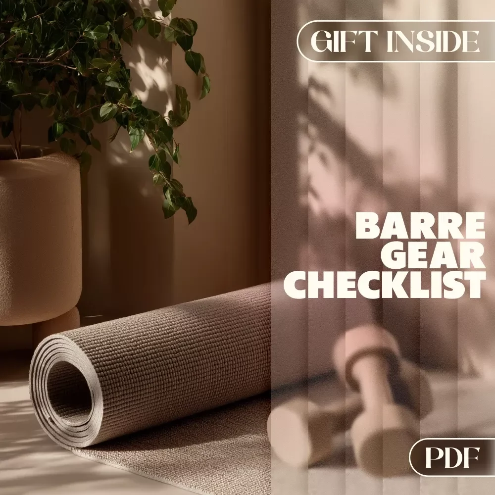 Barre Gear Checklist | Barre Workout Equipment Essentials | Digital Download PDF for At-Home Barre Studio Setup
