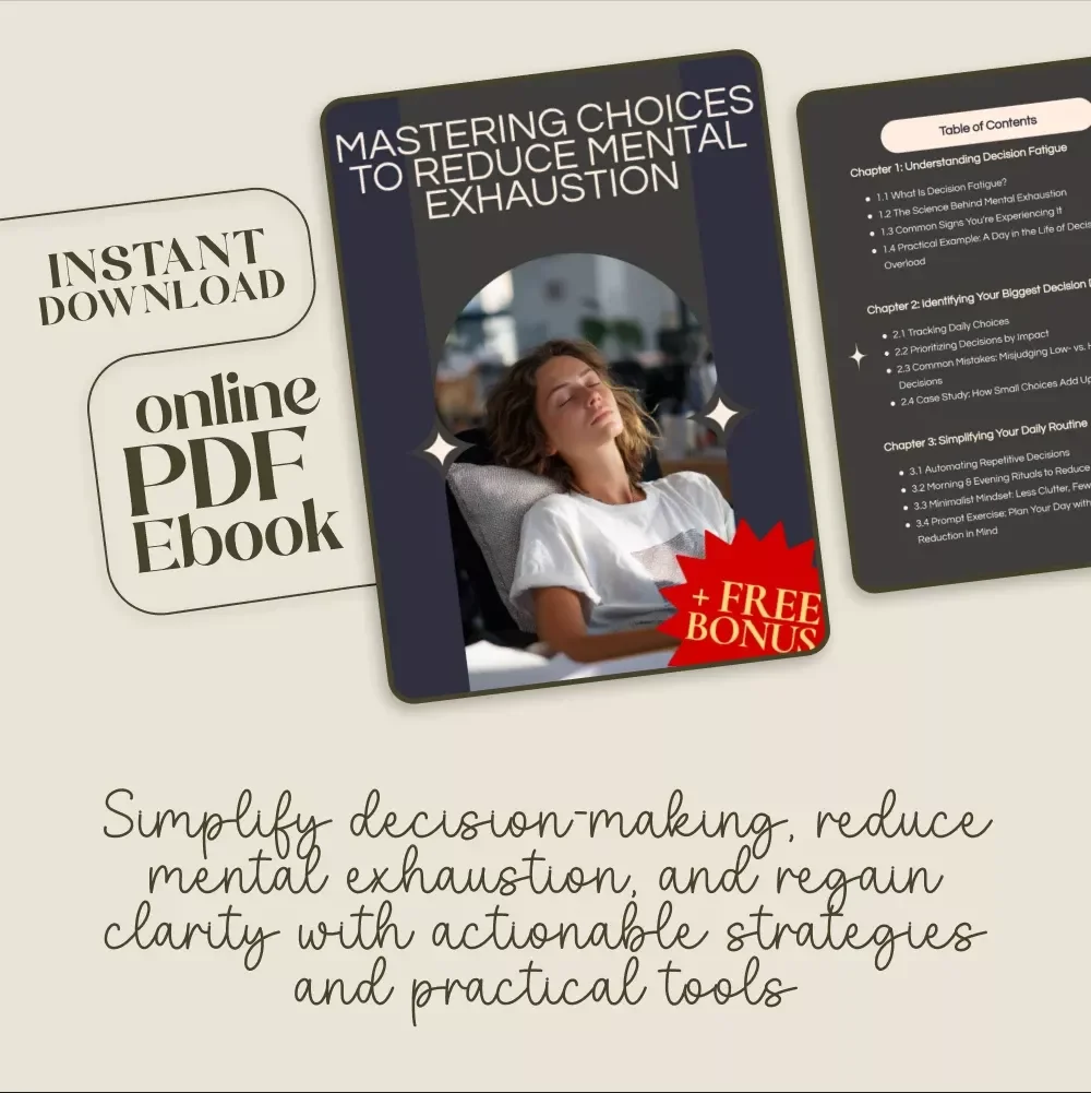 Mastering Choices to Reduce Mental Exhaustion: The Ultimate Guide to Decision-Making for Clarity and Energy