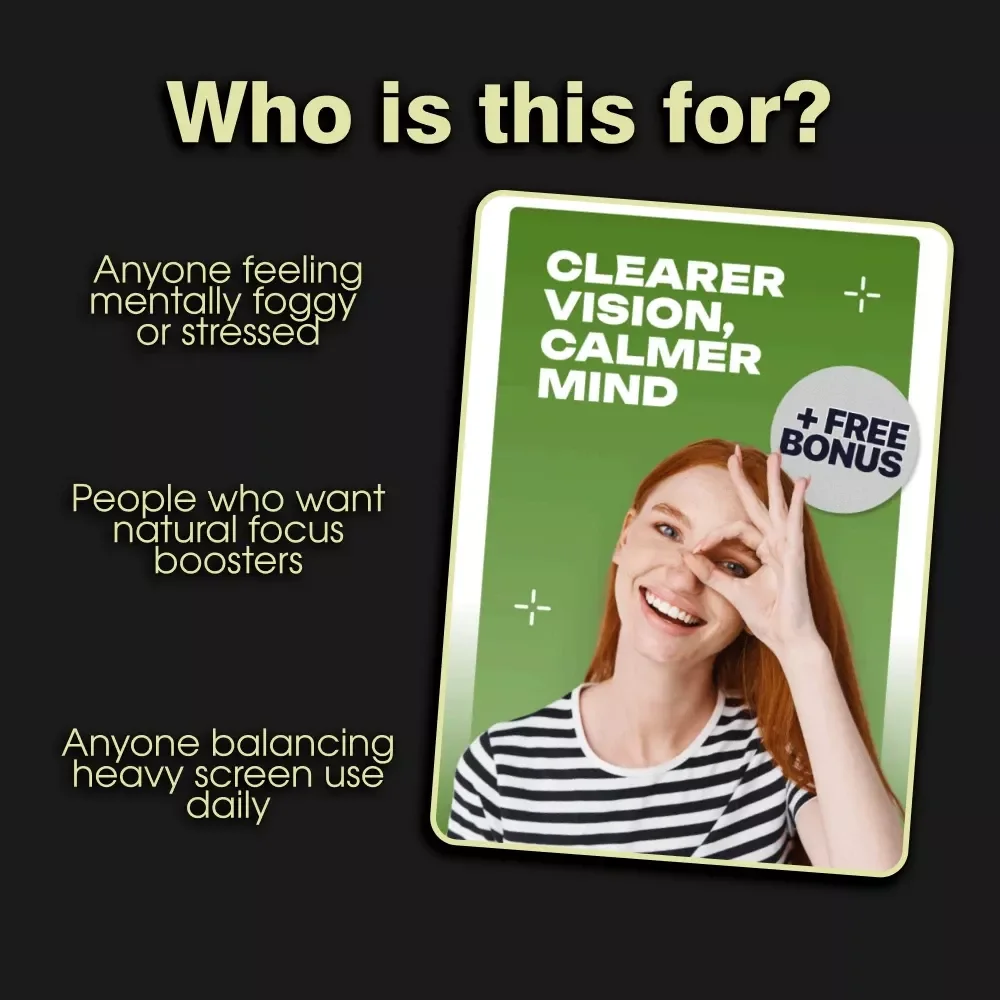 Clearer Vision, Calmer Mind | Eye Exercises for Mental Clarity Digital Guide | Focus, Relaxation & Daily Habits