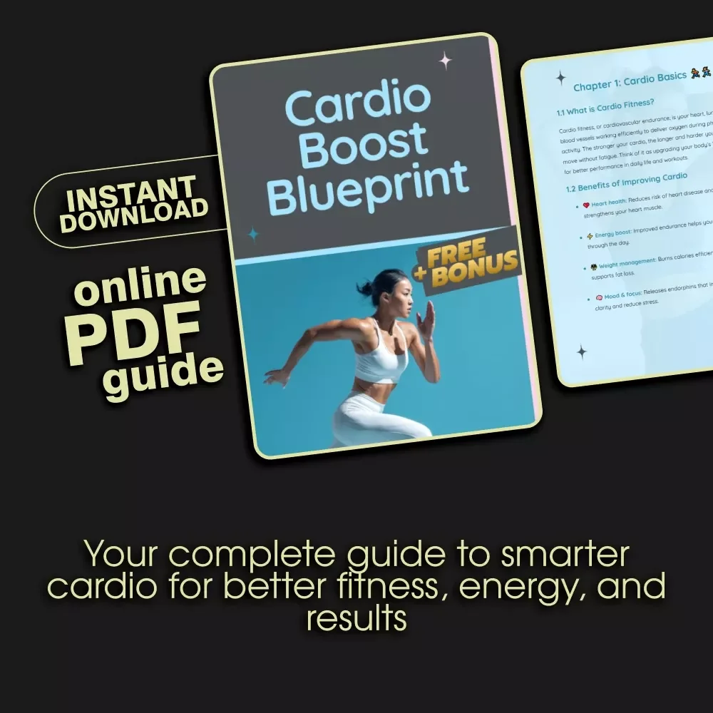 Cardio Boost Blueprint: A Digital Guide on How to Improve Cardio Fitness with Workouts, Nutrition & AI Tools