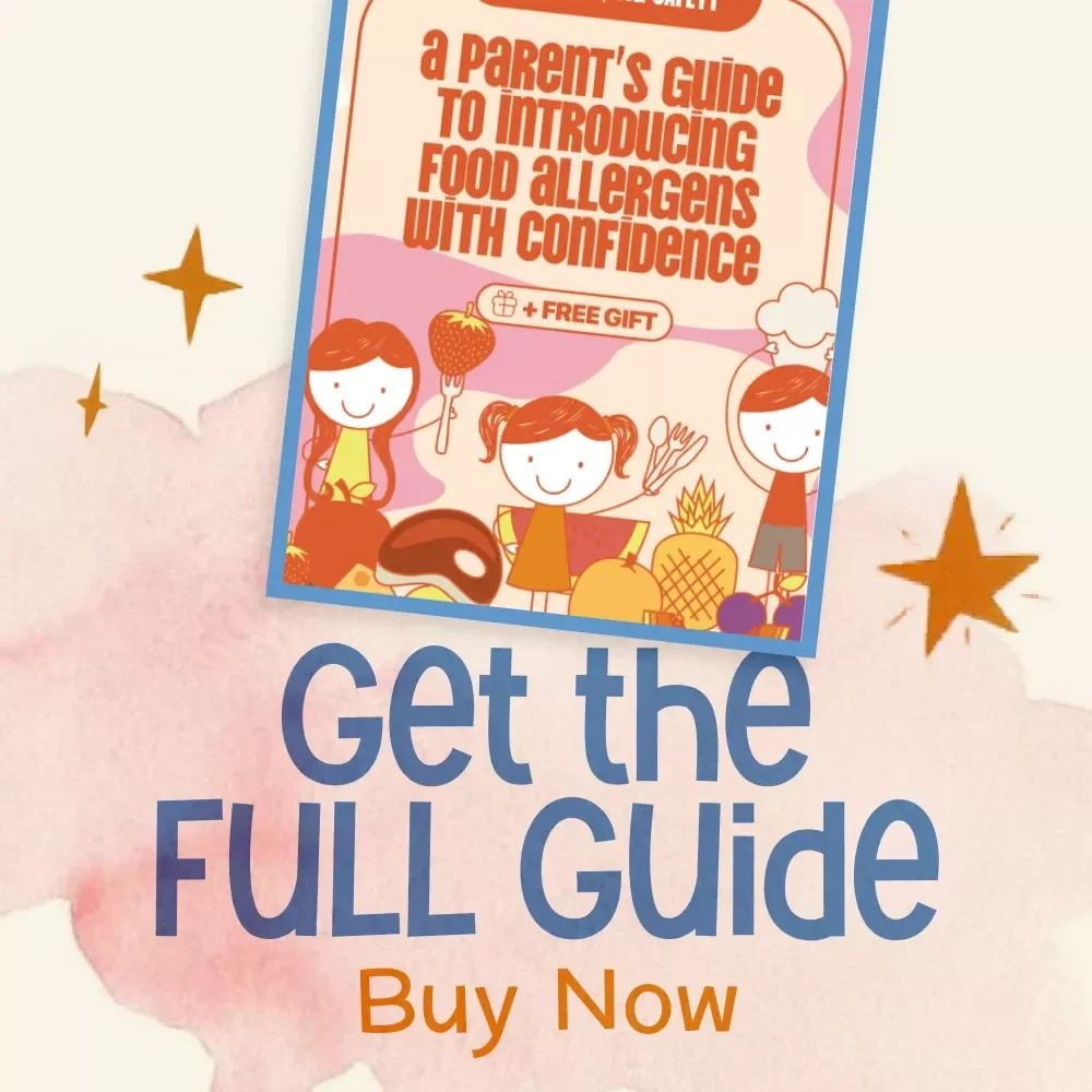 Tiny Bites, Big Safety: A Parent’s Guide to Introducing Food Allergens with Confidence | Digital Download | How to Introduce Food Allergens Safely