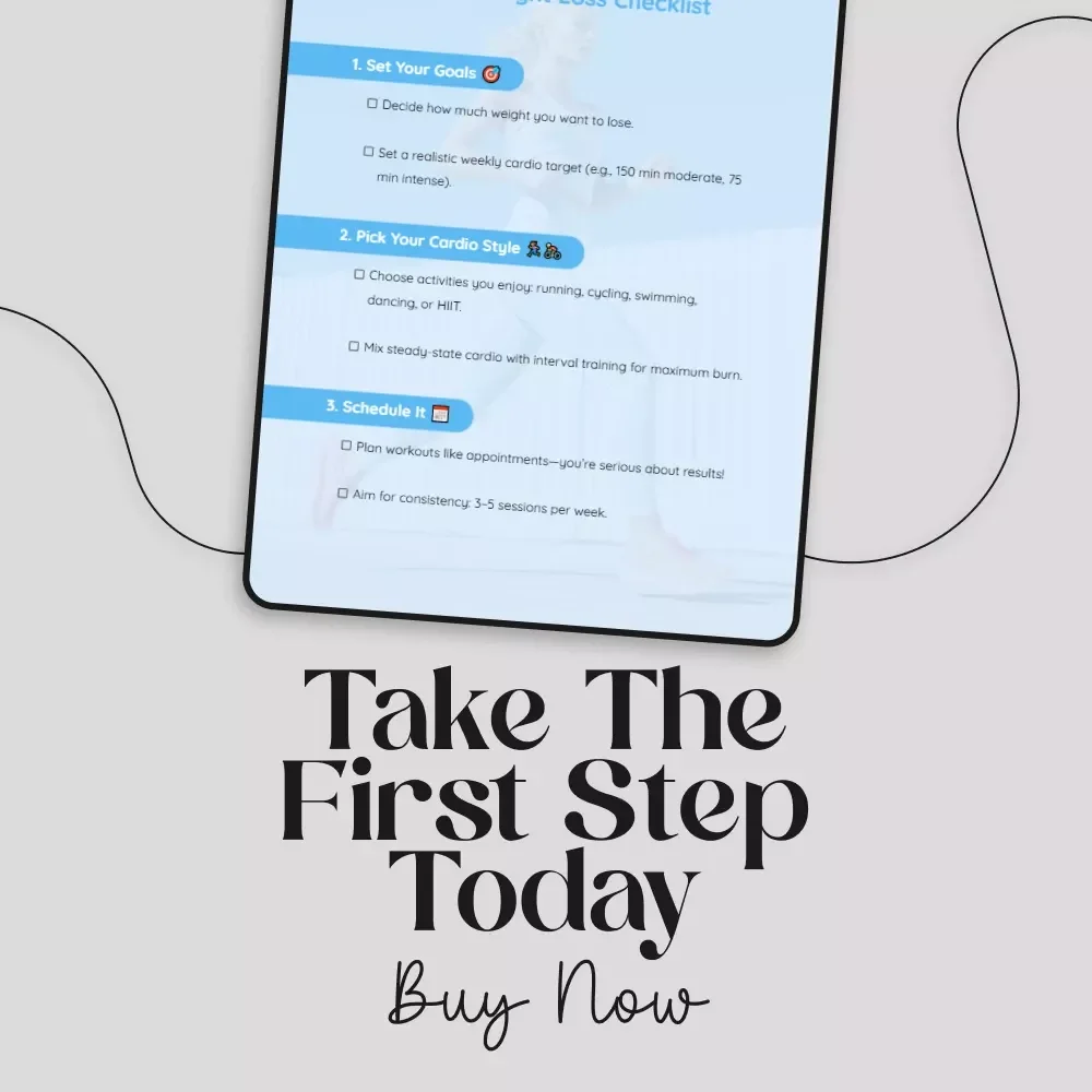 Cardio Crush: Your Weight Loss Checklist | Digital Download | Fitness Planner | Workout Guide | Is Cardio Best To Lose Weight