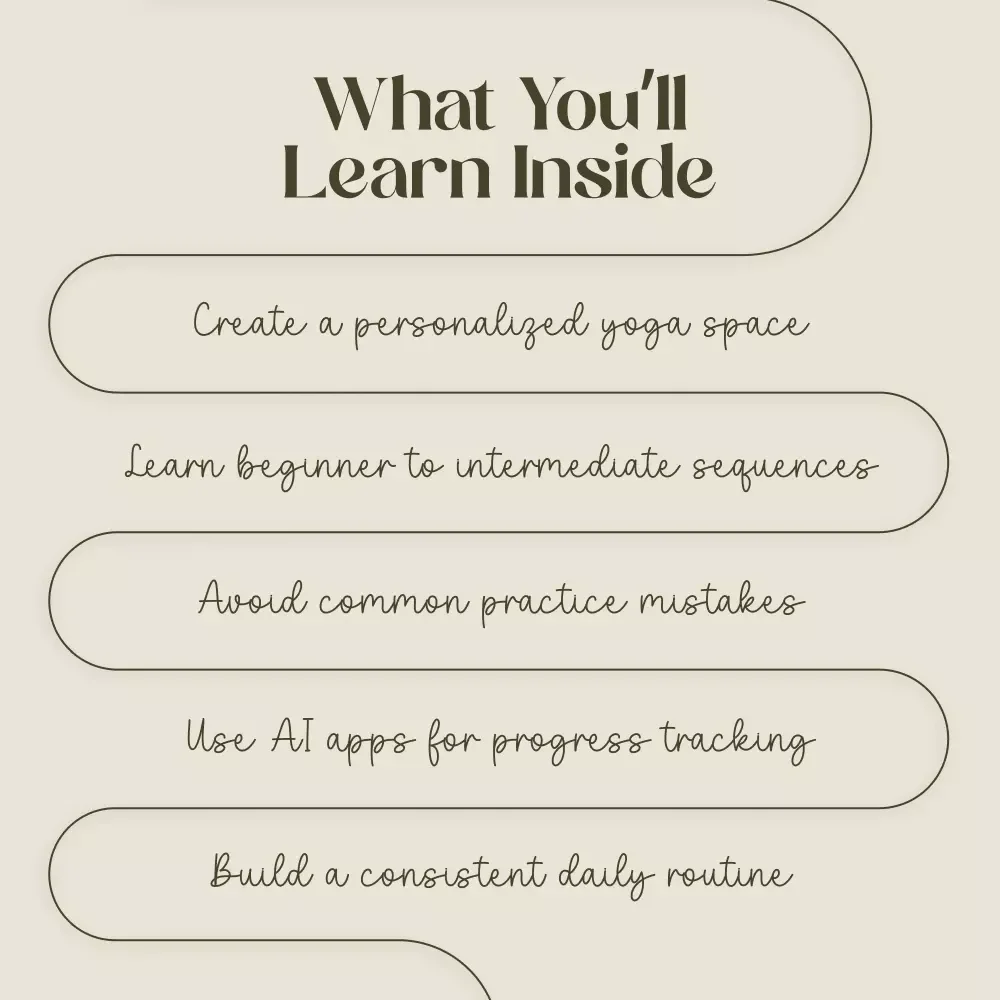 Yoga at Home: Your Personal Guide to Flexibility, Focus, and Fun | Digital Download Guide for Beginners and Intermediate Yogis