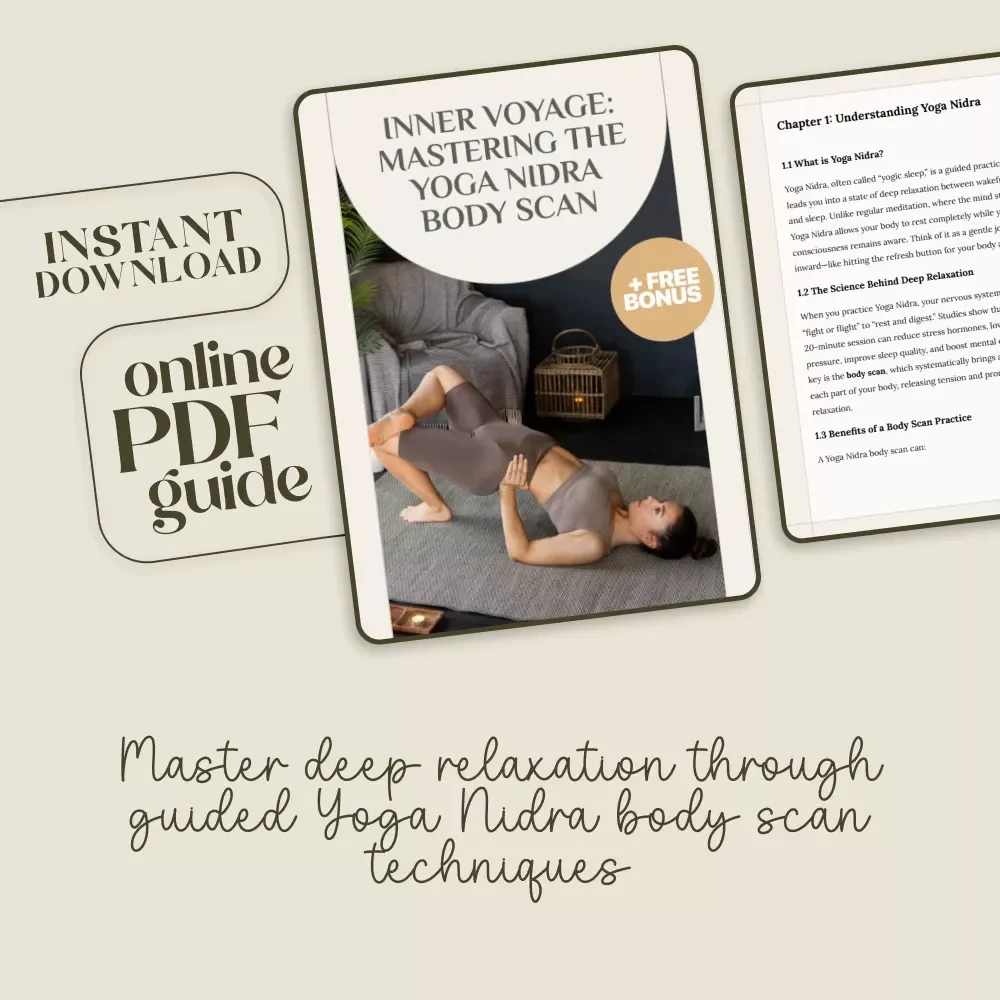 Inner Voyage: Mastering the Yoga Nidra Body Scan | Deep Relaxation Guide, Mindfulness eBook, Sleep & Stress Relief Digital Download