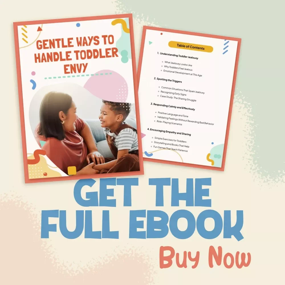 Gentle Ways to Handle Toddler Envy | Parenting Ebook for Calm, Positive Solutions | Best Way to Handle Toddler Jealousy