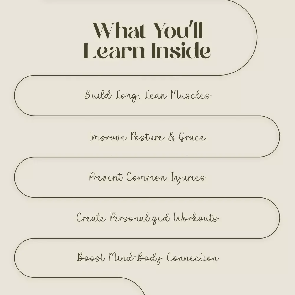 Barre Boost: Strength & Grace Unleashed | Digital Barre Workout Guide | At-Home Barre Exercises | Barre Basics & Moves