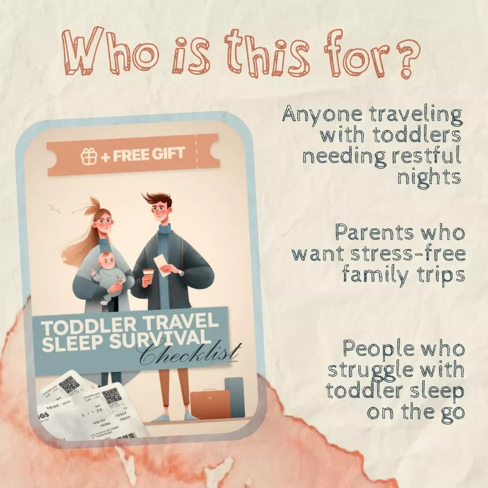 Toddler Travel Sleep Survival Checklist | How to Get Toddler to Sleep While Traveling | Digital Download