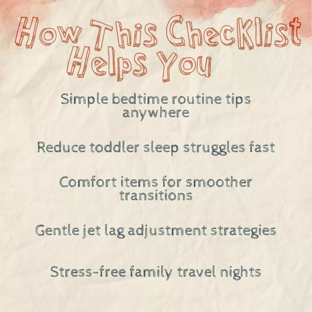 Toddler Travel Sleep Survival Checklist | How to Get Toddler to Sleep While Traveling | Digital Download