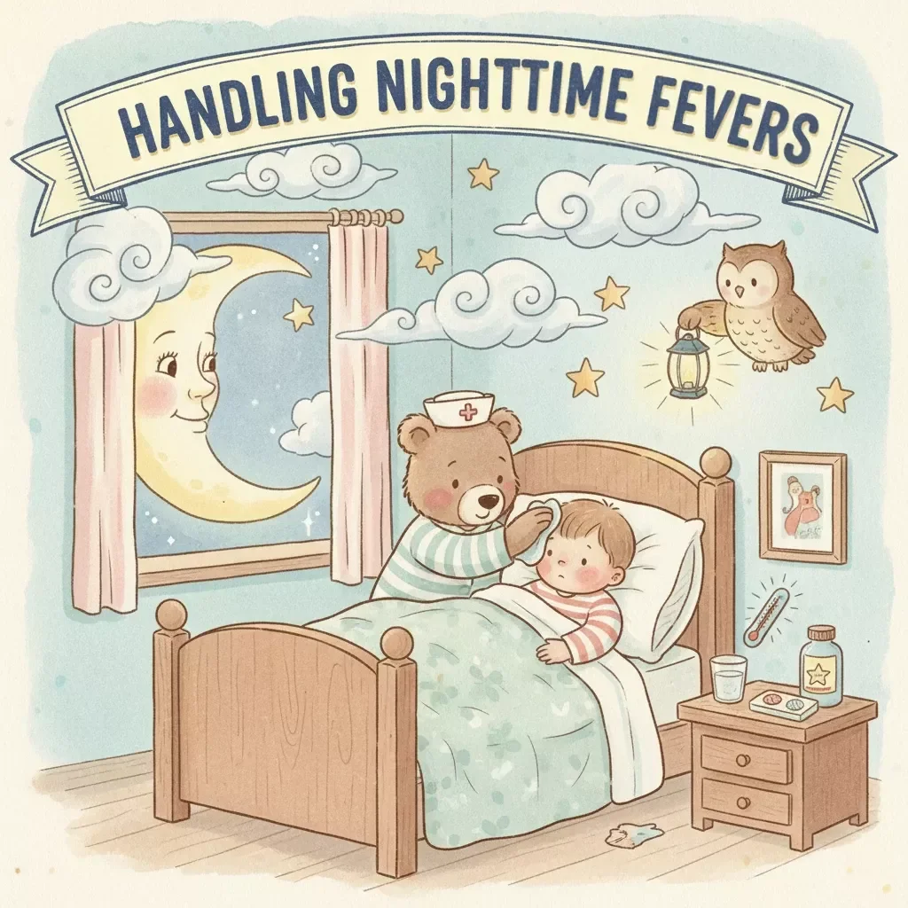 Handling Nighttime Fevers | Baby Fever Guide | What to Do When Baby Has Fever at Night | Digital Download for New Parents