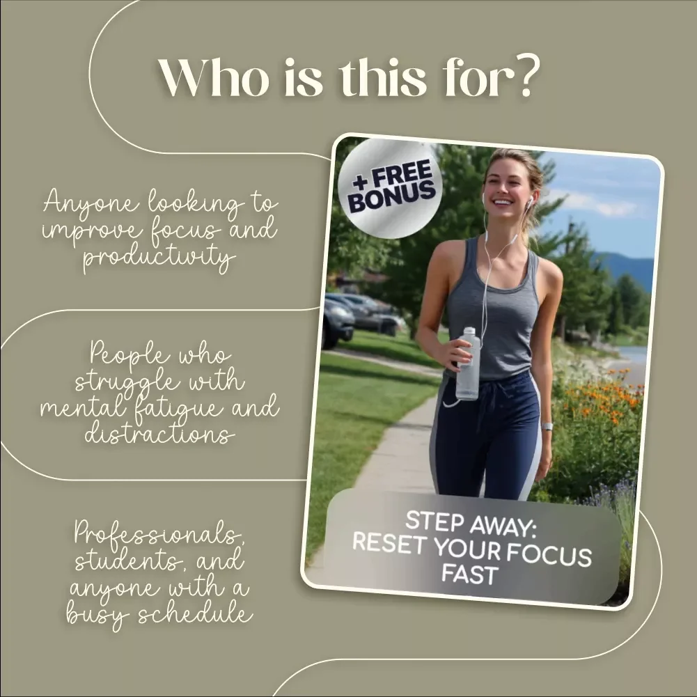 Step Away: Reset Your Focus Fast - A Guide to Boosting Productivity with Walking Breaks
