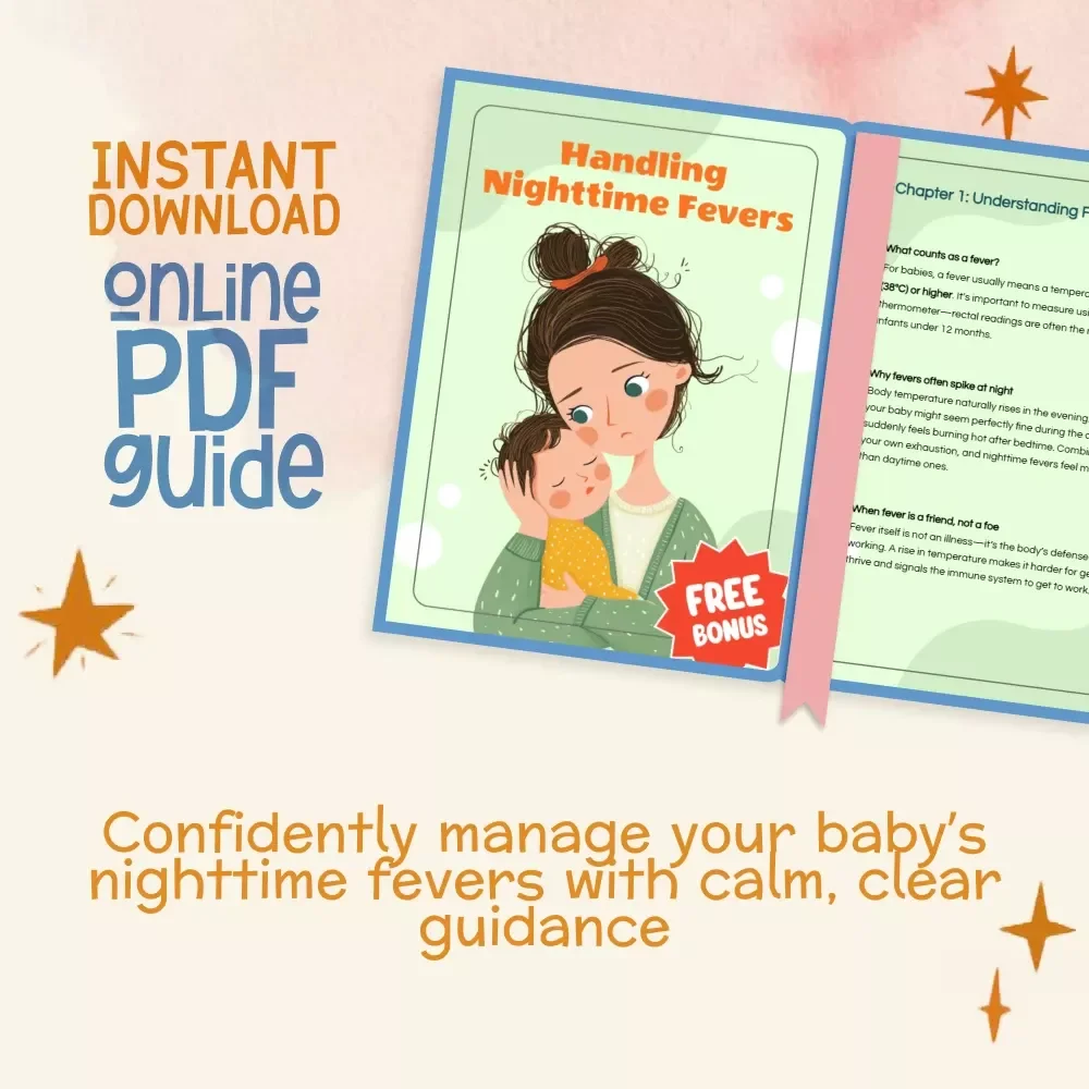 Handling Nighttime Fevers | Baby Fever Guide | What to Do When Baby Has Fever at Night | Digital Download for New Parents