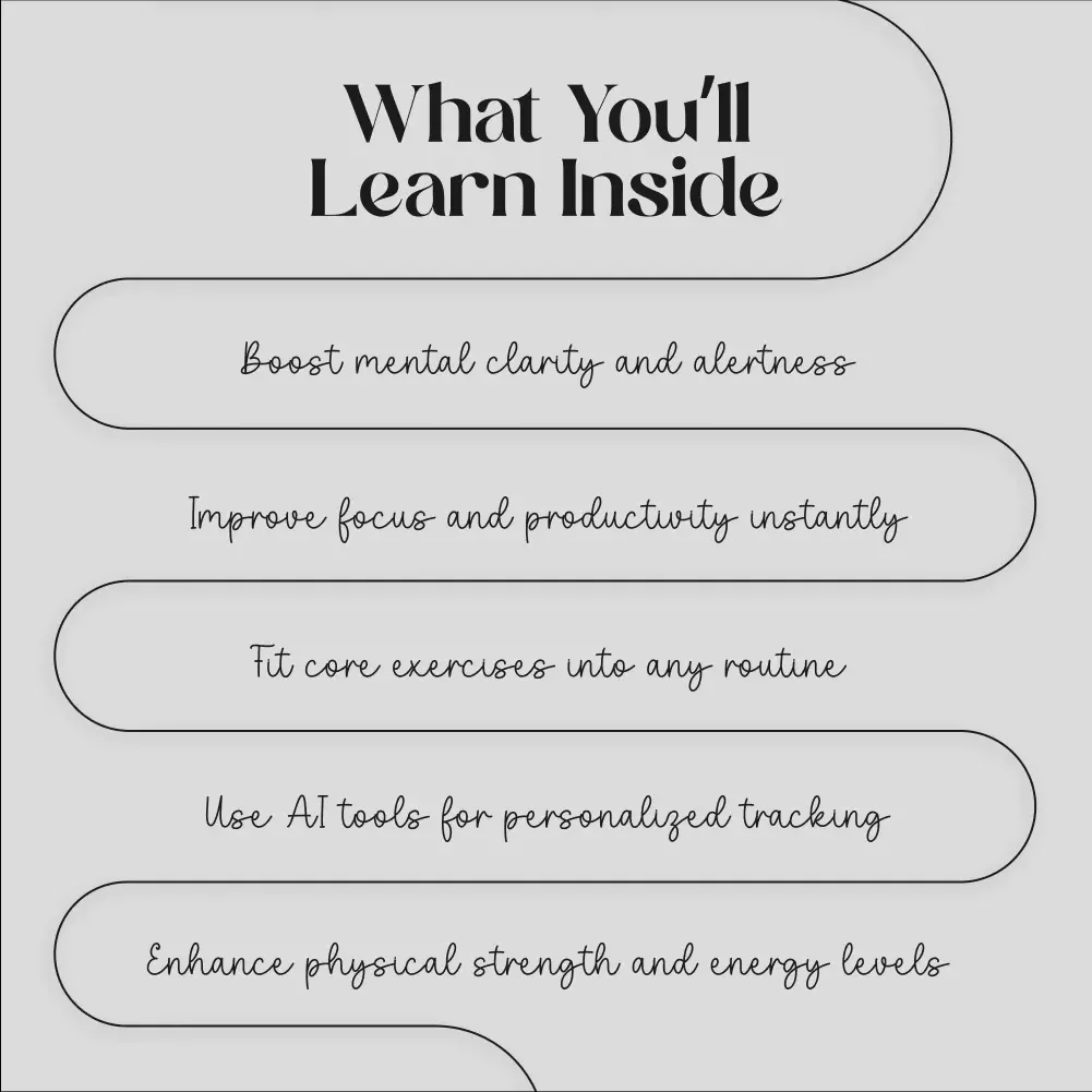 Activate Your Body, Boost Your Mind: A Complete Guide to Core Activation and Mental Clarity
