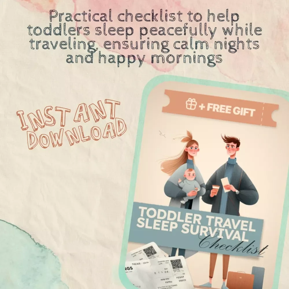 Toddler Travel Sleep Survival Checklist | How to Get Toddler to Sleep While Traveling | Digital Download