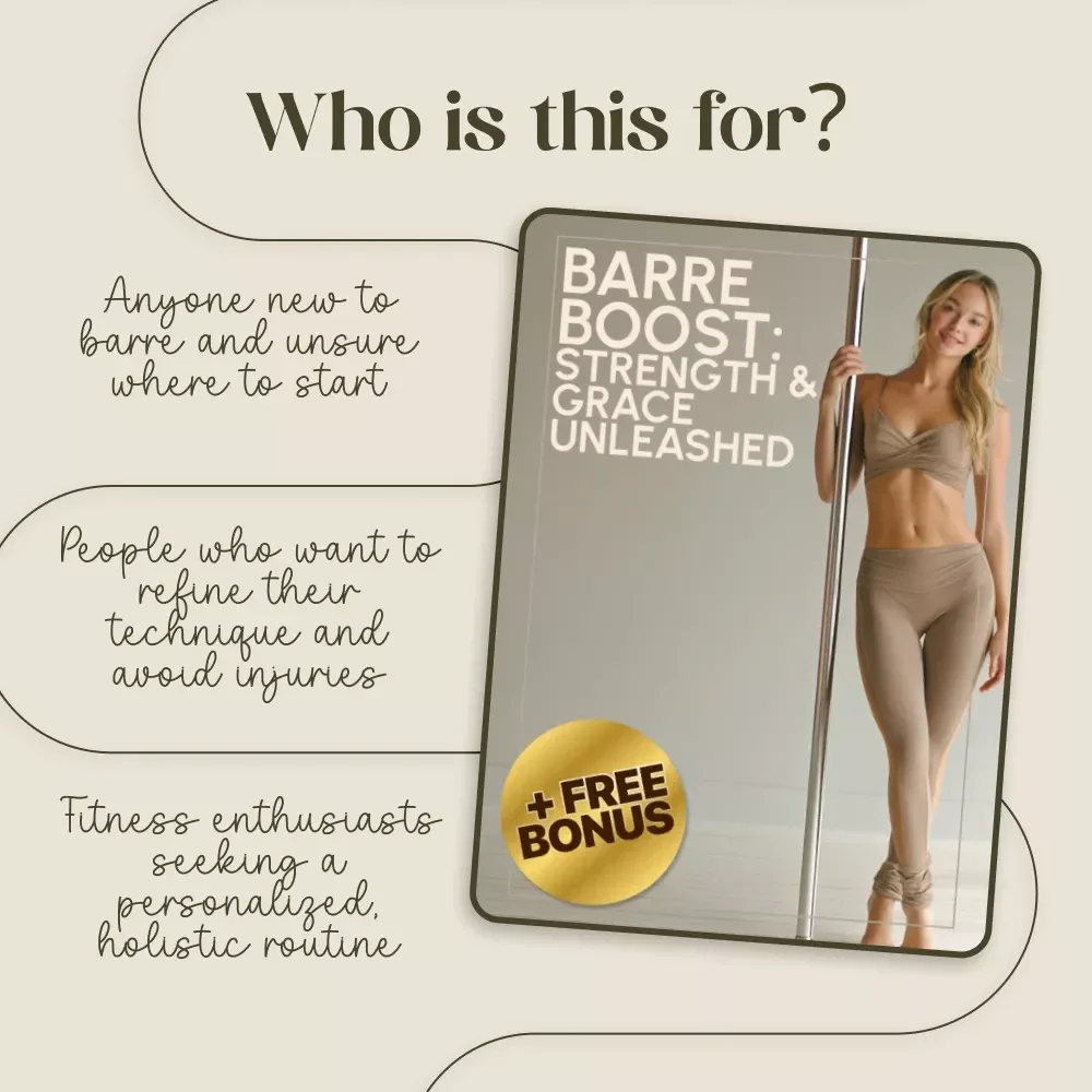 Barre Boost: Strength & Grace Unleashed | Digital Barre Workout Guide | At-Home Barre Exercises | Barre Basics & Moves