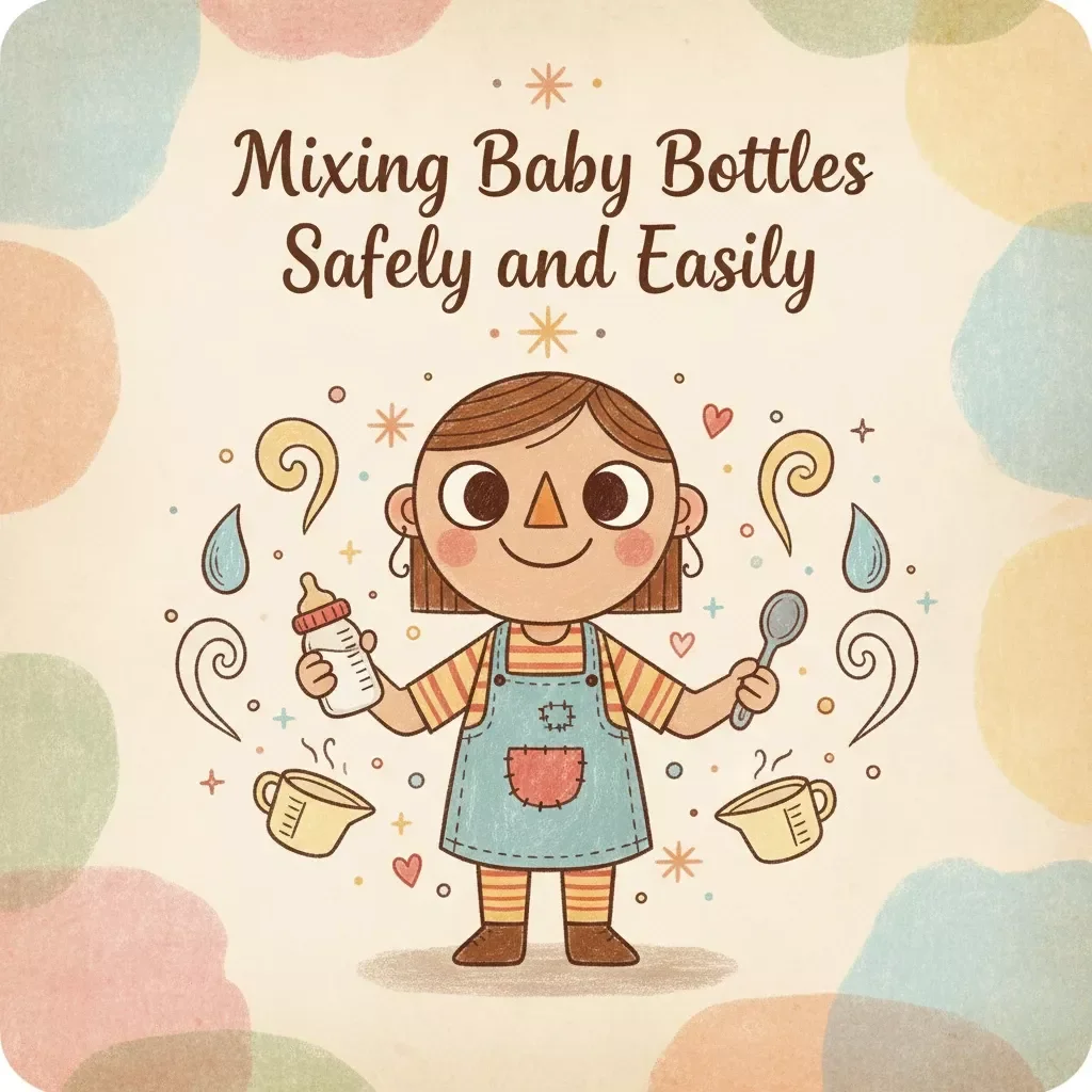 Mixing Baby Bottles Safely and Easily | Step-by-Step Formula Mixing eBook for New Parents | How to Mix Formula Bottles Correctly Guide