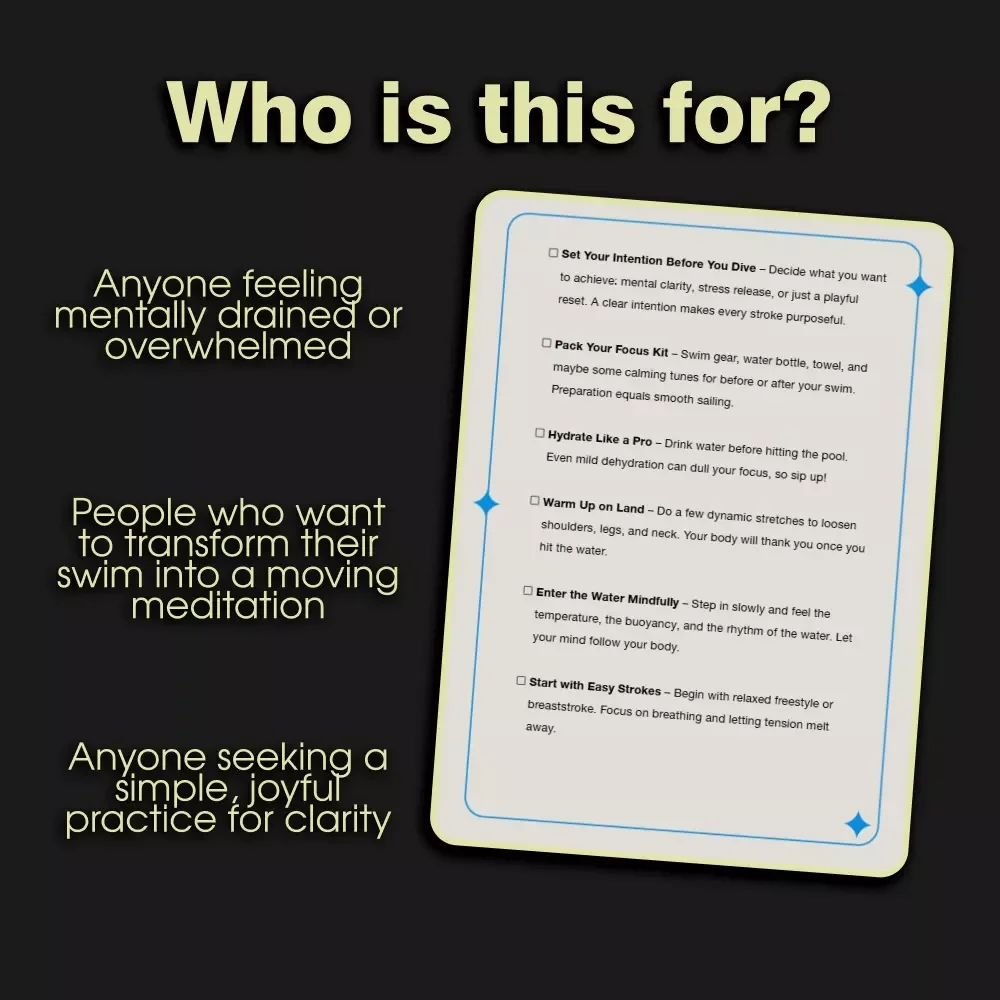 Splash Your Mind Awake: A Digital Checklist for Swimming to Refresh Focus | Mental Clarity & Productivity Guide