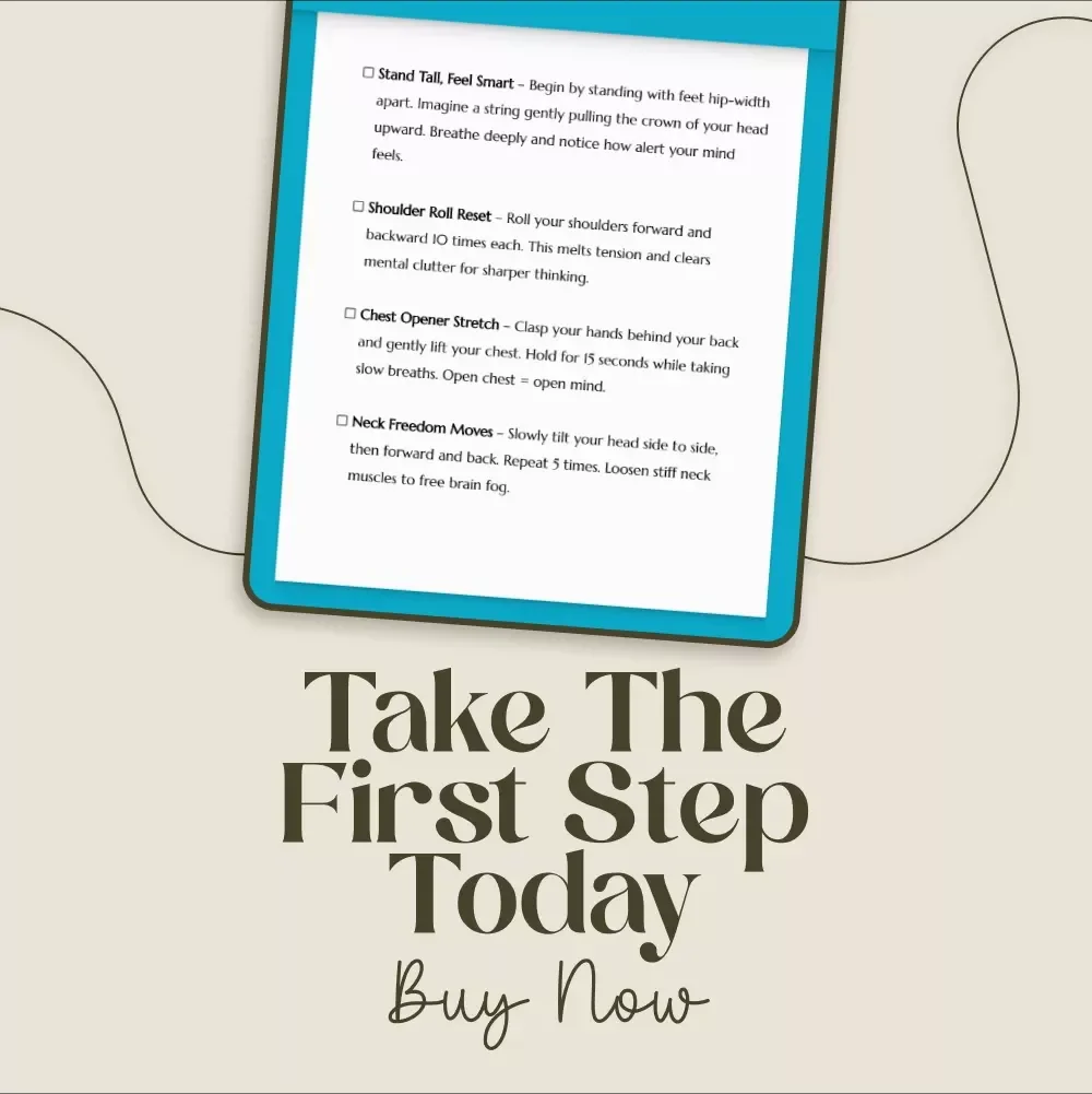 A 10-Step Workout to Boost Your Focus | Posture Workouts for Concentration Checklist