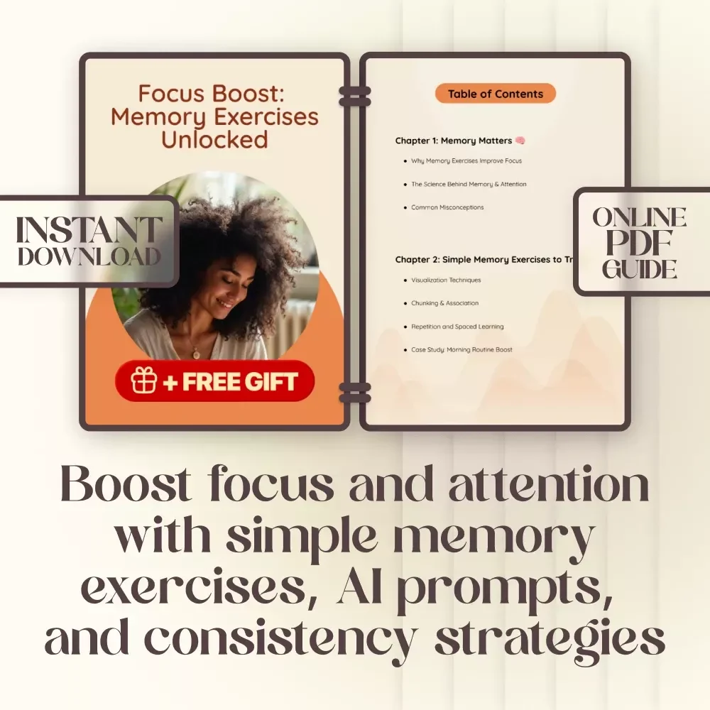 Focus Boost: Memory Exercises Unlocked | Guide on How to Use Memory Exercises to Improve Focus