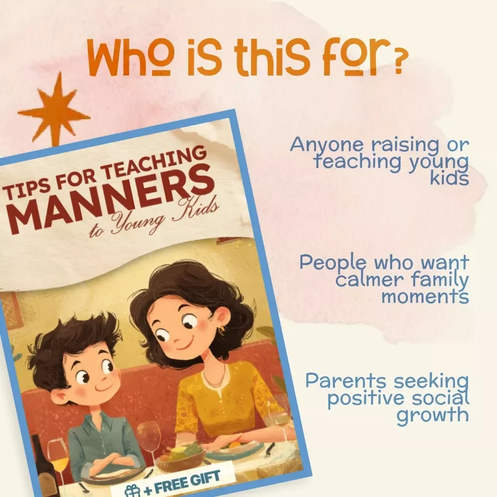 Tips for Teaching Manners to Young Kids | Positive Parenting eBook | Printable Digital Download | Gentle Parenting Guide for Respect & Empathy | Social Skills Resource for Toddlers & Preschoolers