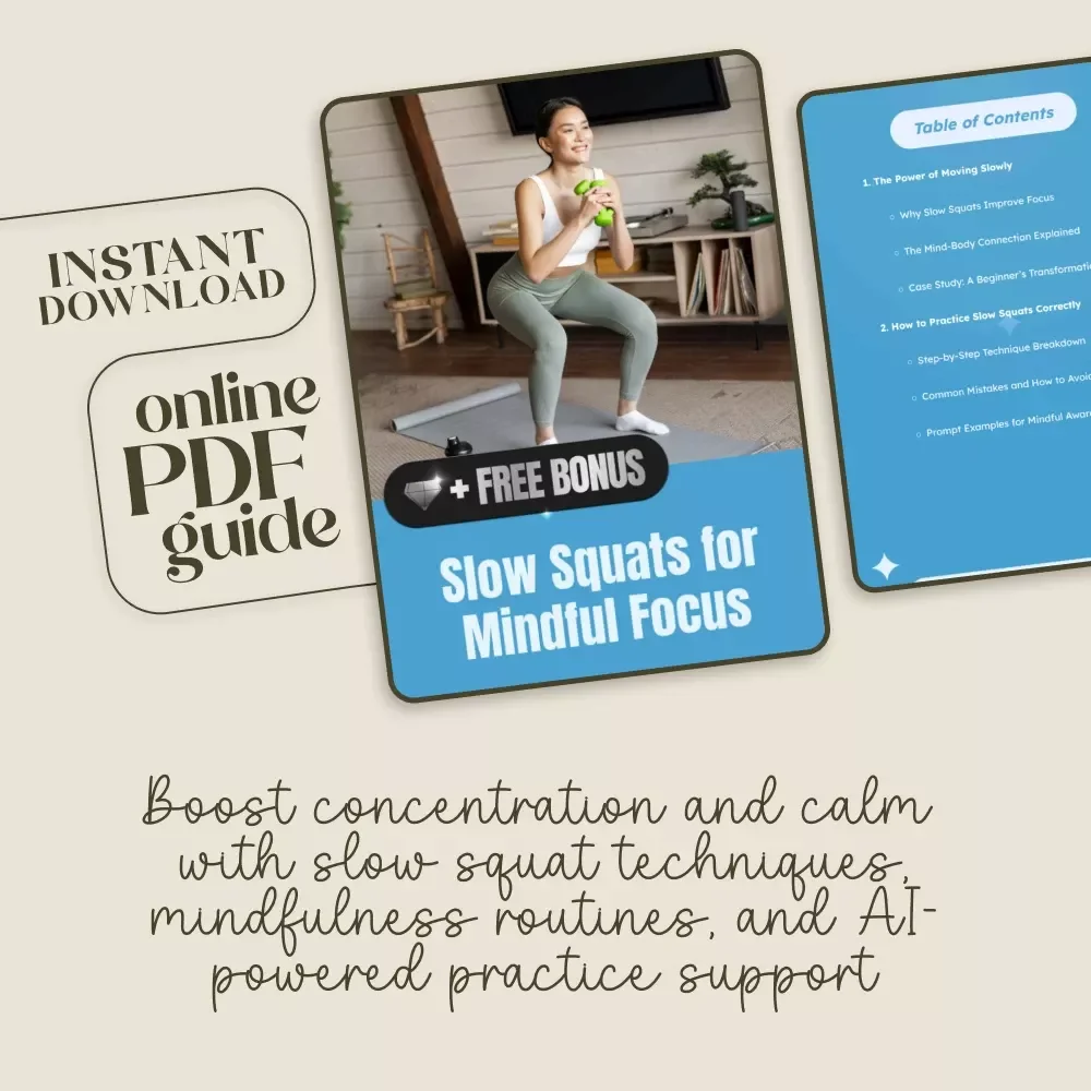 Slow Squats for Mindful Focus – A Step-by-Step Guide to Movement, Awareness & Calm