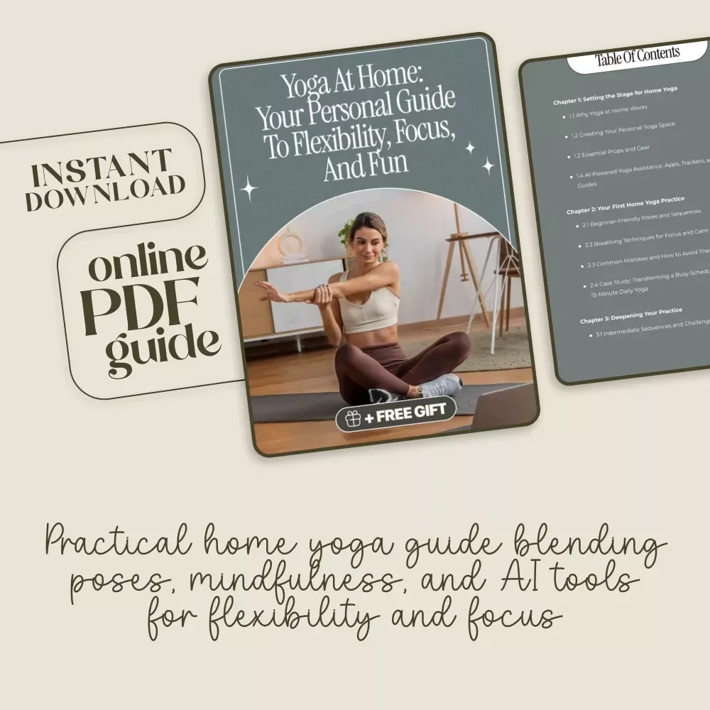 Yoga at Home: Your Personal Guide to Flexibility, Focus, and Fun | Digital Download Guide for Beginners and Intermediate Yogis