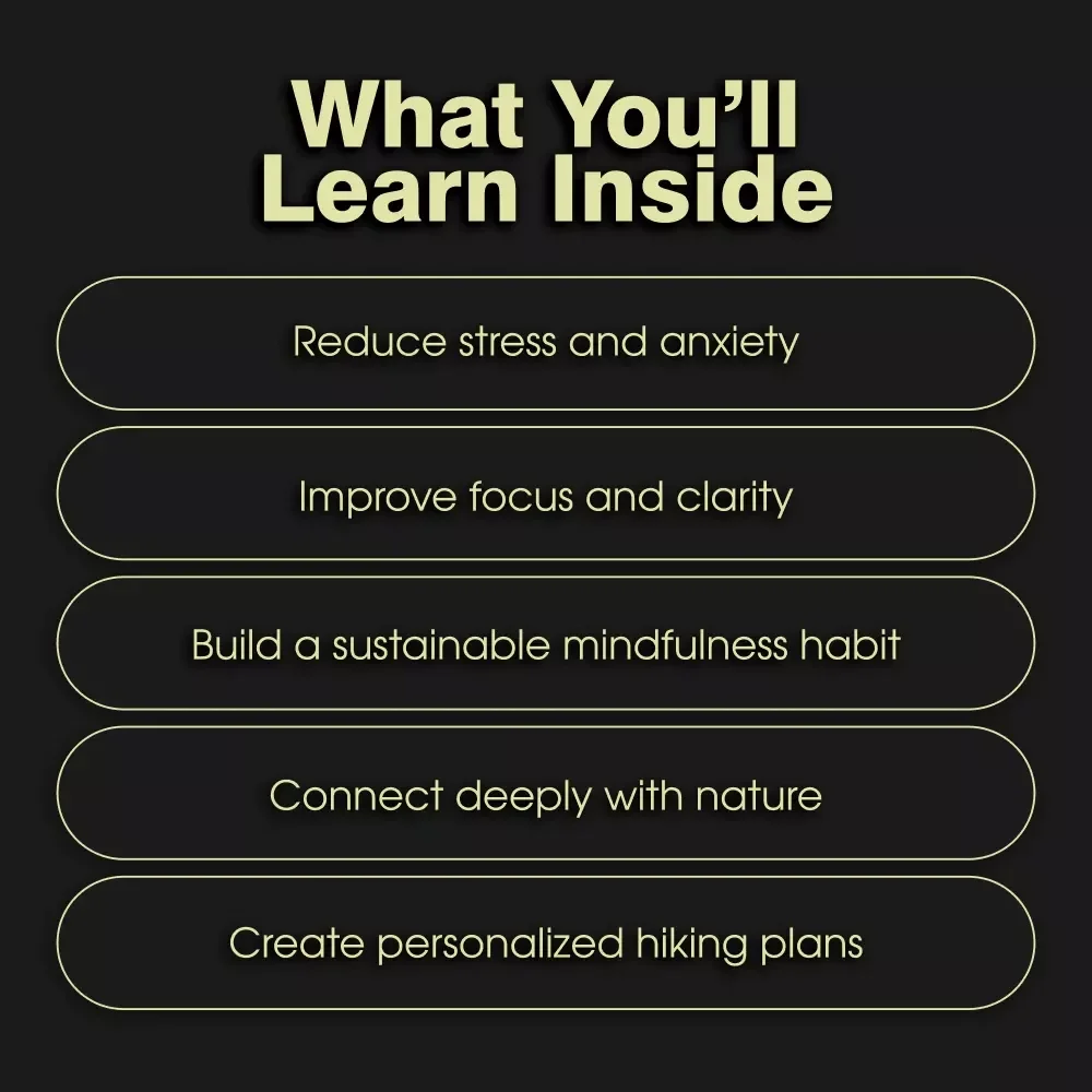 Clear Paths: Hiking Your Way to a Focused Mind | Hiking for Mental Clarity Digital eBook Guide | Nature Therapy for Focus & Stress