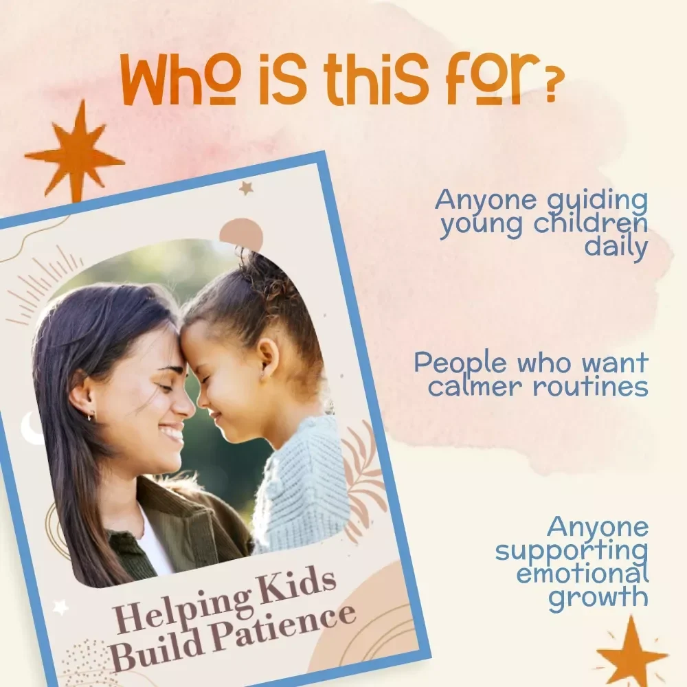 Helping Kids Build Patience | Printable Parenting Guide | Tips for Teaching Patience to Kids | Gentle Parenting eBook | Digital Download for Calm & Confidence