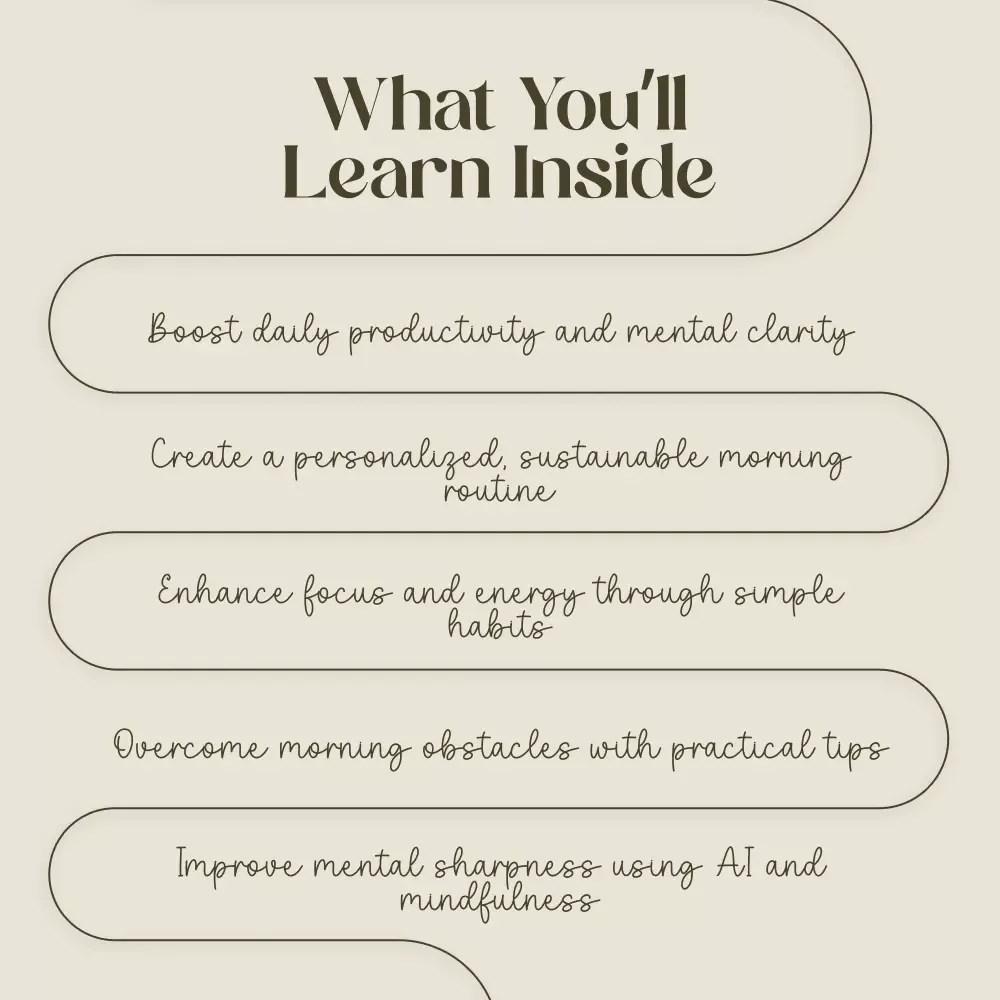 Morning Routine for Clarity, Focus & Energy Guide | Digital Download to Boost Your Productivity