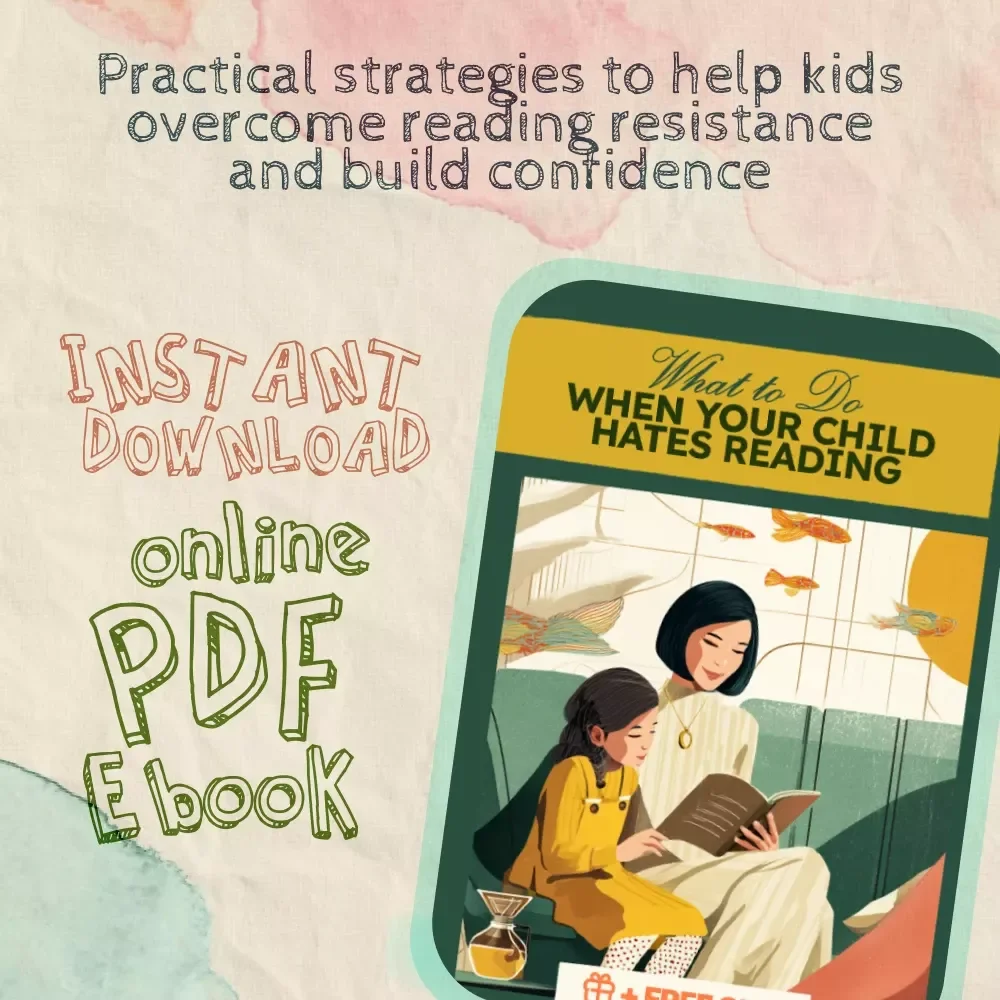 What to Do When Your Child Hates Reading | Parenting Ebook Guide for Struggling Readers