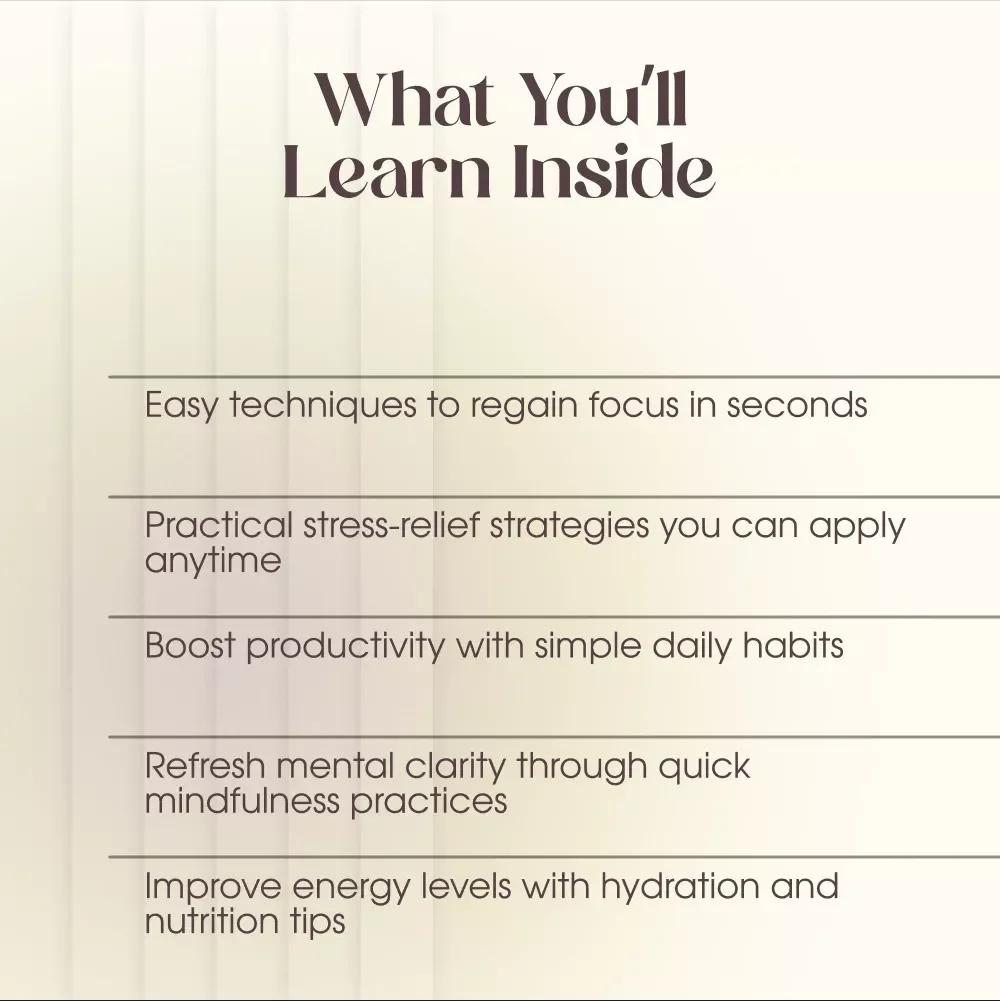 Stay Sharp: Stress-Busting Focus Boosters - A Digital Guide for Ultimate Productivity and Stress Relief