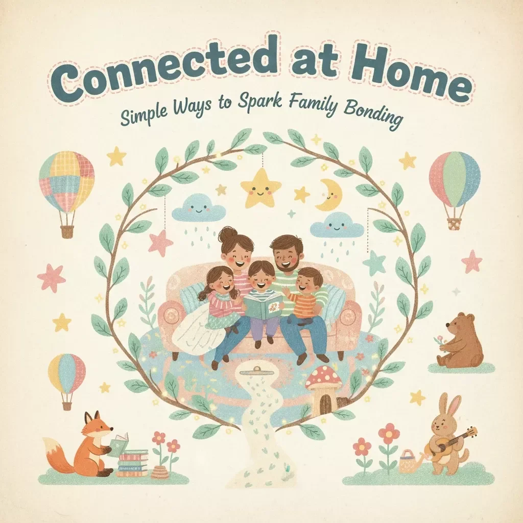 Connected at Home: Simple Ways to Spark Family Bonding | Digital Family Guide for Meaningful Connection, Practical Tips & Activities | Best Way to Encourage Family Bonding Time at Home