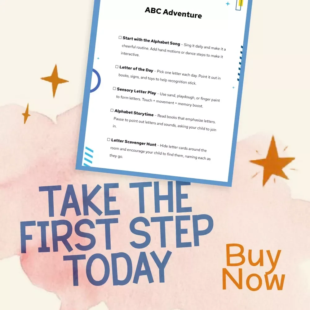 ABC Adventure – Checklist for Parents | The Best Way to Help Child Learn Letters Through Fun and Play