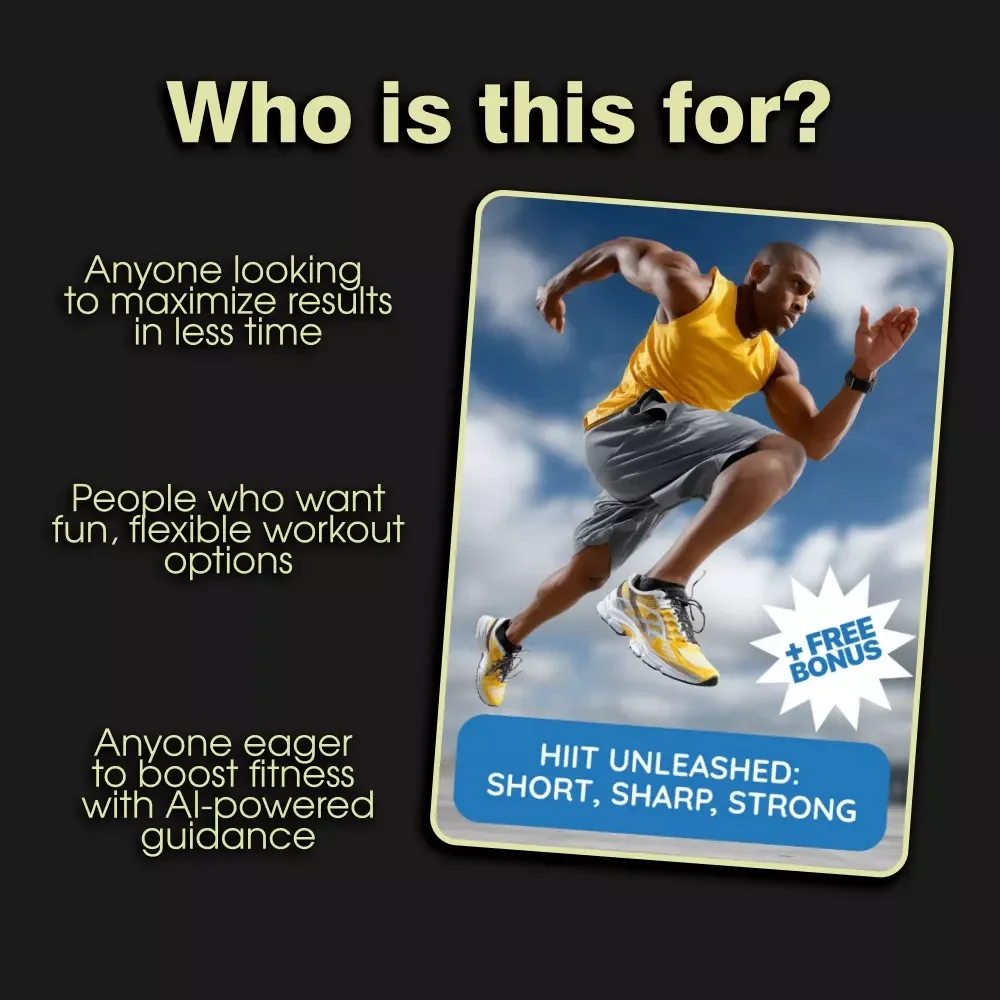 HIIT Unleashed: Short, Sharp, Strong 💪 | High Interval Workout Digital Guide for Fitness Routines, AI Training Prompts & Progress Tracking