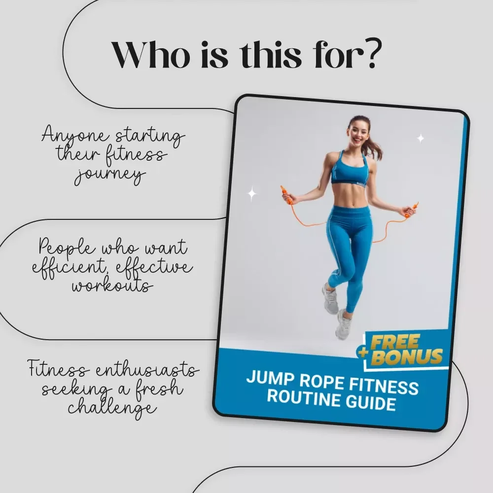 Jump Rope Fitness Routine Guide | Digital Workout Planner | Beginner to Advanced Cardio & Strength Training Program | Downloadable PDF