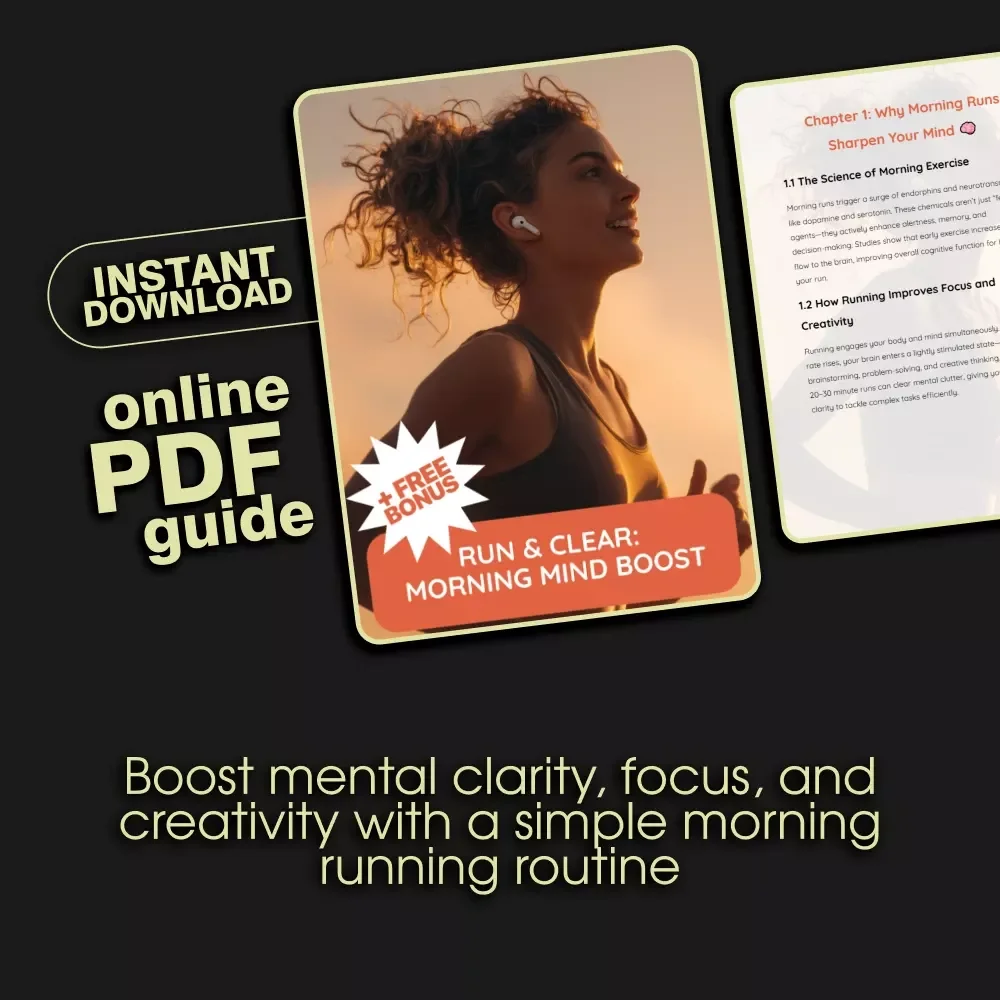 Run & Clear: Morning Mind Boost | Digital Guide | Unlock Mental Clarity with Morning Runs | PDF Download