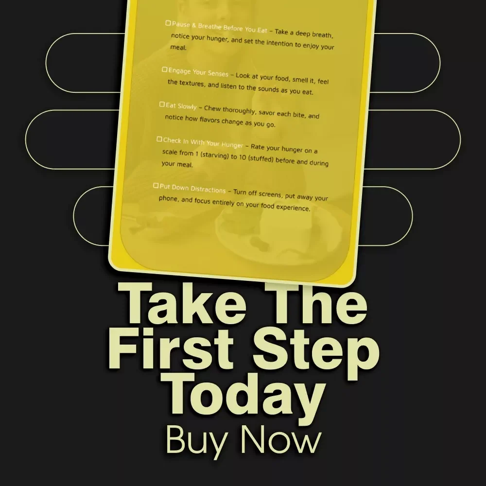 Mindful Eating Made Simple Checklist | Digital Download Guide on What is Mindful Eating for Healthier Habits