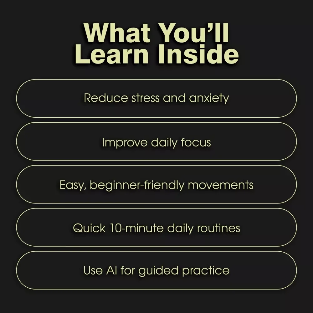 Flow Mind: Tai Chi for Calm & Focus | Digital Download Guide | Learn Tai Chi for Mental Balance, Stress Relief & Focus