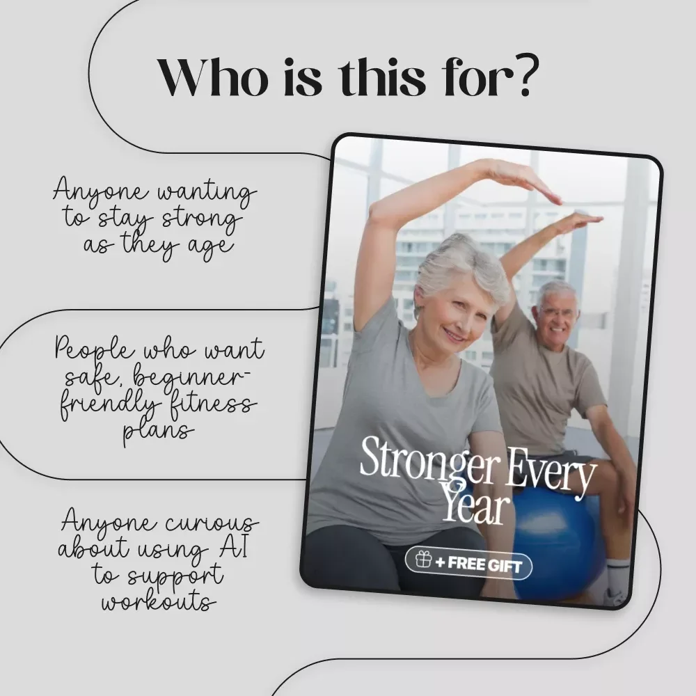 Stronger Every Year | Strength Training for Older Adults Guide | Digital Download Fitness & Wellness eBook