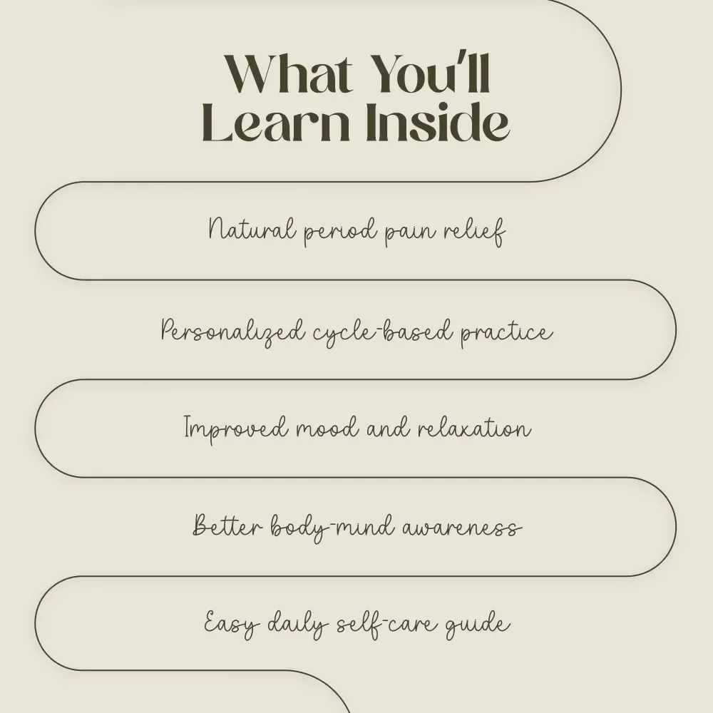 Your Yoga for Menstrual Health Checklist | Digital Download for Women | Restorative Yoga Guide for Menstrual Relief & Hormonal Balance | Printable Wellness Self-Care Routine