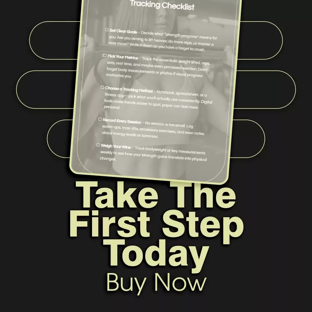 Your Ultimate Strength Progress Tracking Checklist | Digital Download | Learn How to Track Your Strength Progress Effectively