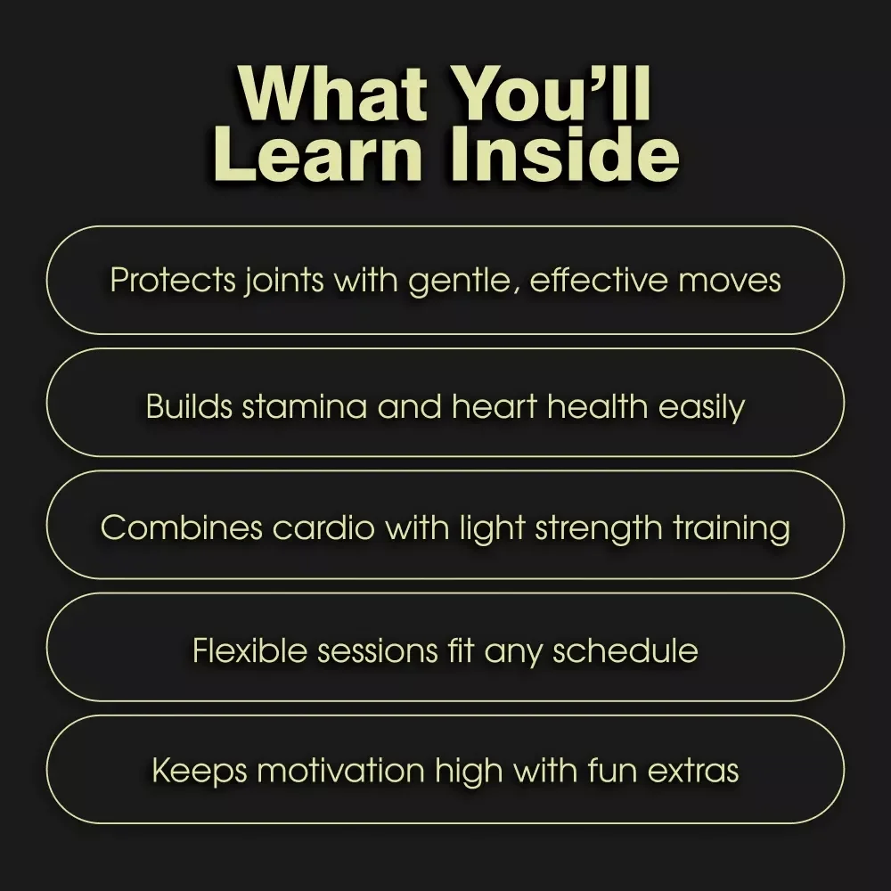 Bounce Less, Burn More: Your Low-Impact Cardio Checklist | Digital Fitness Download for Joint-Friendly Workouts