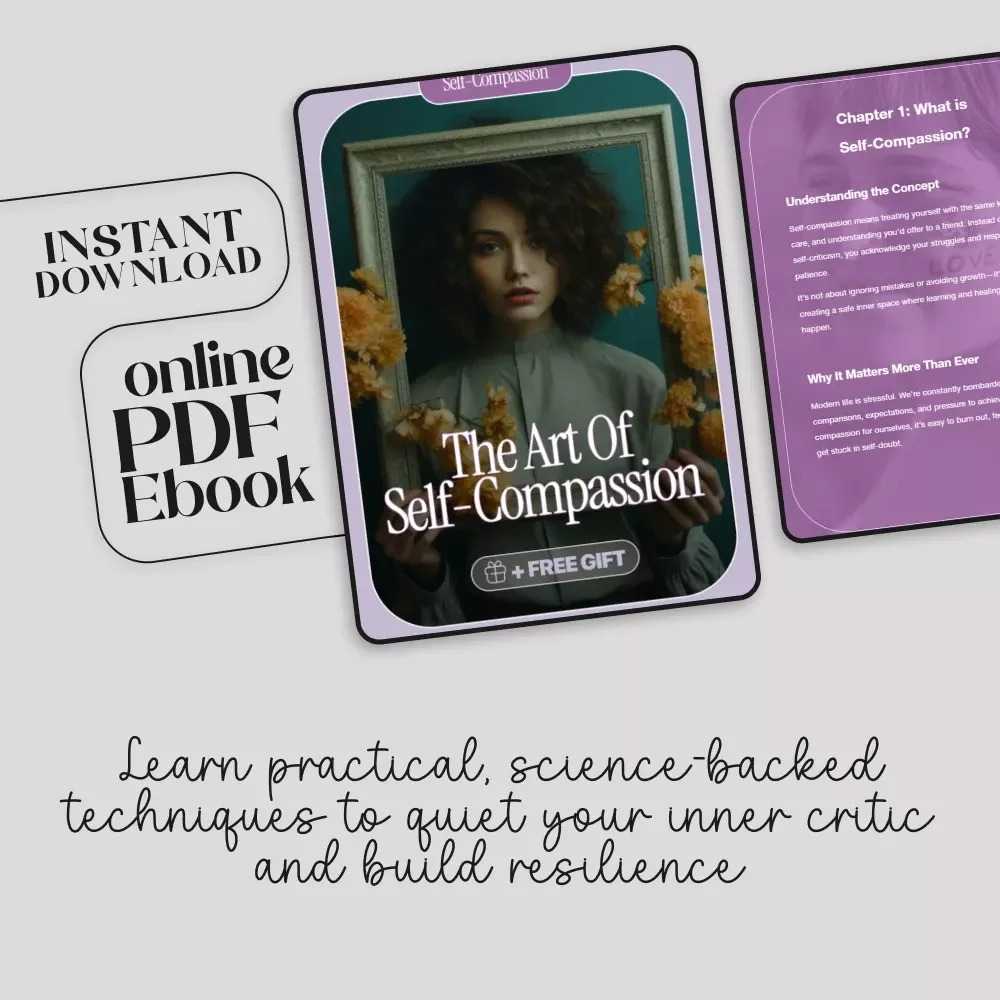 The Art of Self-Compassion | Digital eBook Download | Self-Compassion Practices Guide for Inner Peace & Resilience