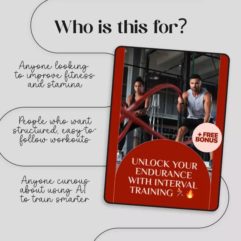 Unlock Your Endurance with Interval Training 🏃‍♂️🔥 | How to Increase Your Endurance with Interval Training | Digital Fitness Ebook for Runners, Athletes & Fitness Enthusiasts