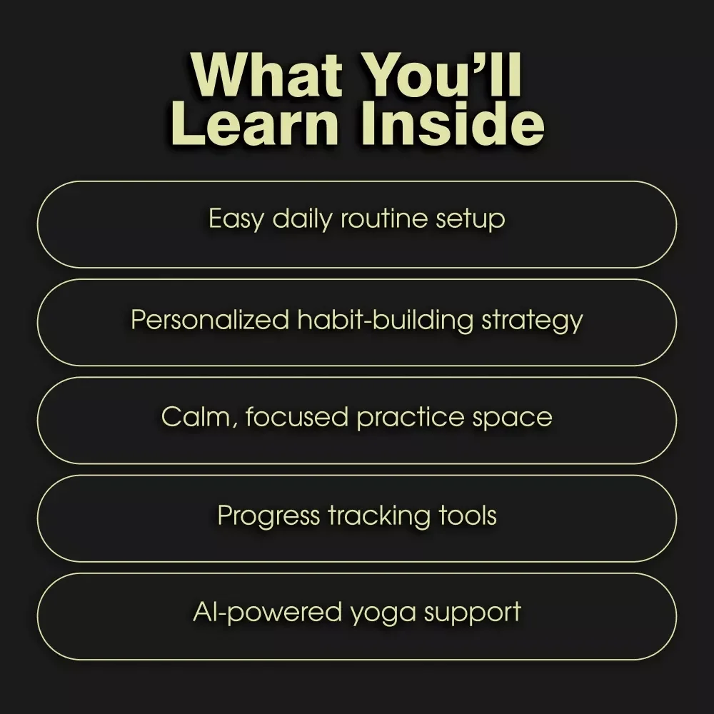 Yoga Habit Builder Checklist | Digital Download | Step-by-Step Guide on How to Build a Yoga Practice Habit at Home