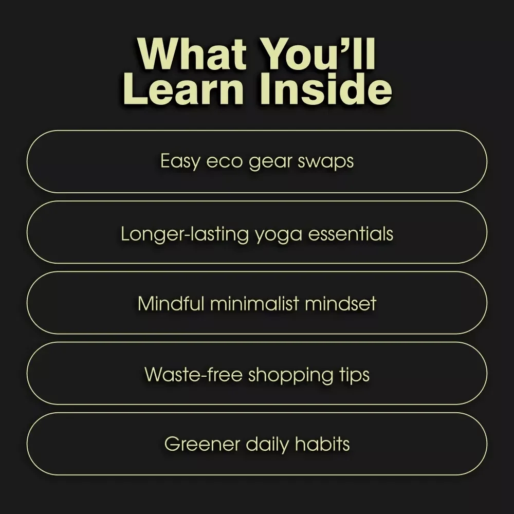 The Eco-Friendly Yoga Gear Checklist | Sustainable Yoga Essentials Guide | Digital Download for Conscious Yogis & Green Living Enthusiasts