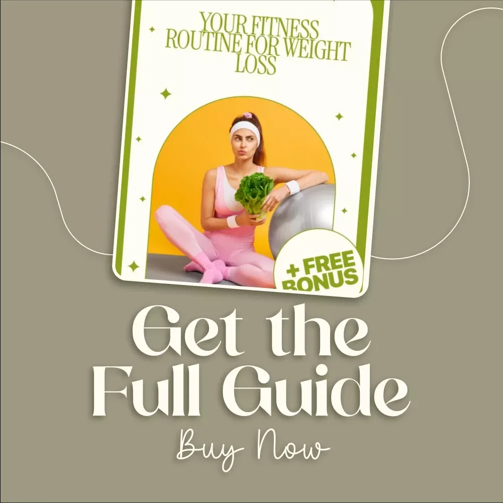 Your Fitness Routine for Weight Loss | Digital Download Guide, eBook & Checklist for Cardio, Strength Training, AI Workout Plans & Motivation