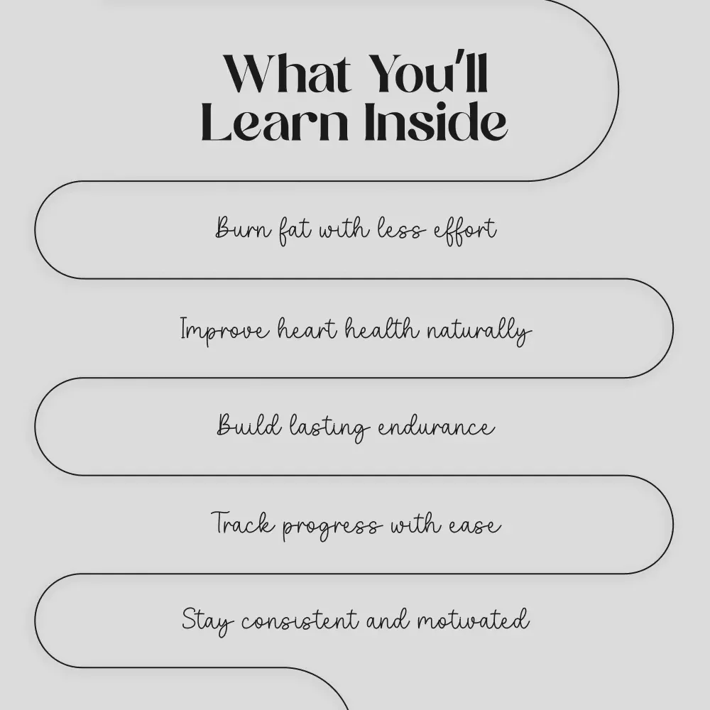 Zone 2 Cardio Checklist: Your Fun & Easy Guide to Heart-Smarts Fitness! Digital Download | Printable Fitness Checklist | What is Zone 2 Cardio Explained