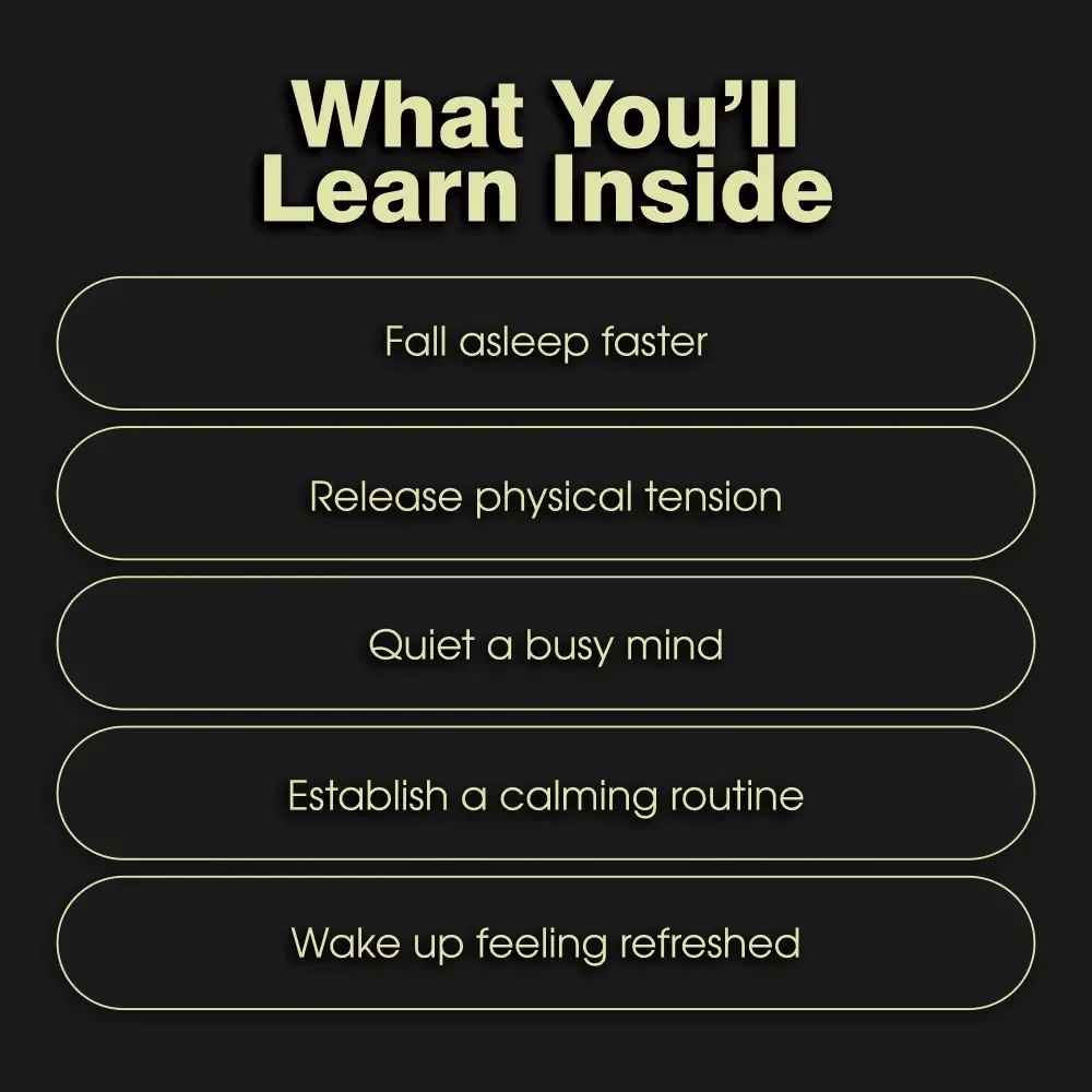Yoga for Sweet Dreams: A Digital Checklist for Better Sleep Quality | Bedtime Yoga Routine | Gentle Sleep Poses