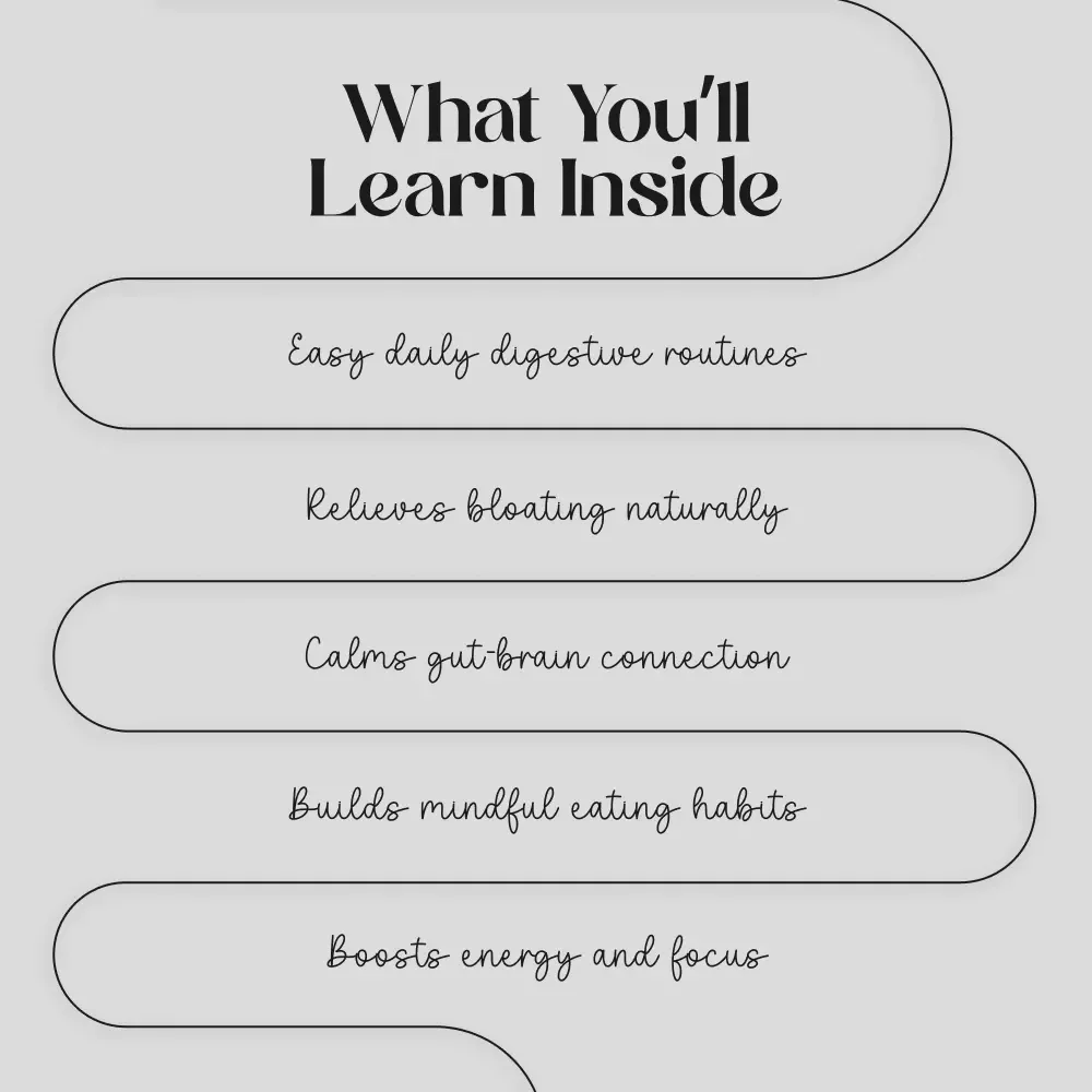 The Yoga Checklist for Digestive Health | Printable Wellness Guide | Yoga for Digestive Health | Gut-Brain Harmony | Holistic Yoga Routine for Better Digestion